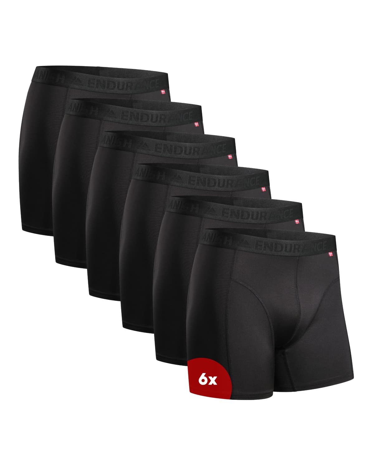 DANISH ENDURANCE Calzoncillos tipo bóxer de rendimiento para hombre (paquete de 6) – Absorbe la humedad, comodidad de secado rápido con ajuste extralargo — view 13