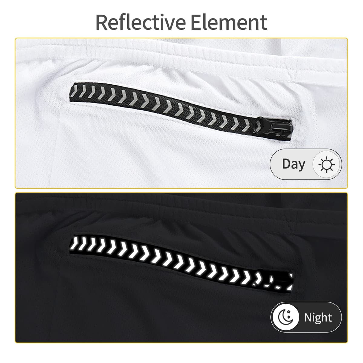 BERGRISAR Camiseta de Ciclismo de Manga Corta para Hombre, 3+1 Bolsillos con Cremallera — view 4