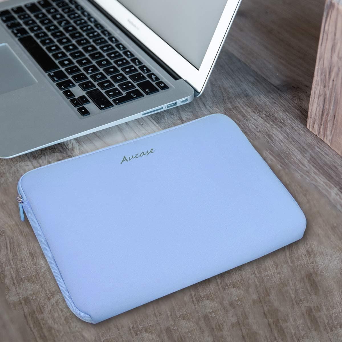 Aucase Laptop Case Sleeve 13.3 14 Inch, Thickest Lightest Water Resistant Neoprene Protective Laptop Bag for Men and Women, Compatible with MacBook 15.3''/ Air 15'' M3 M2, Chromebook — view 4