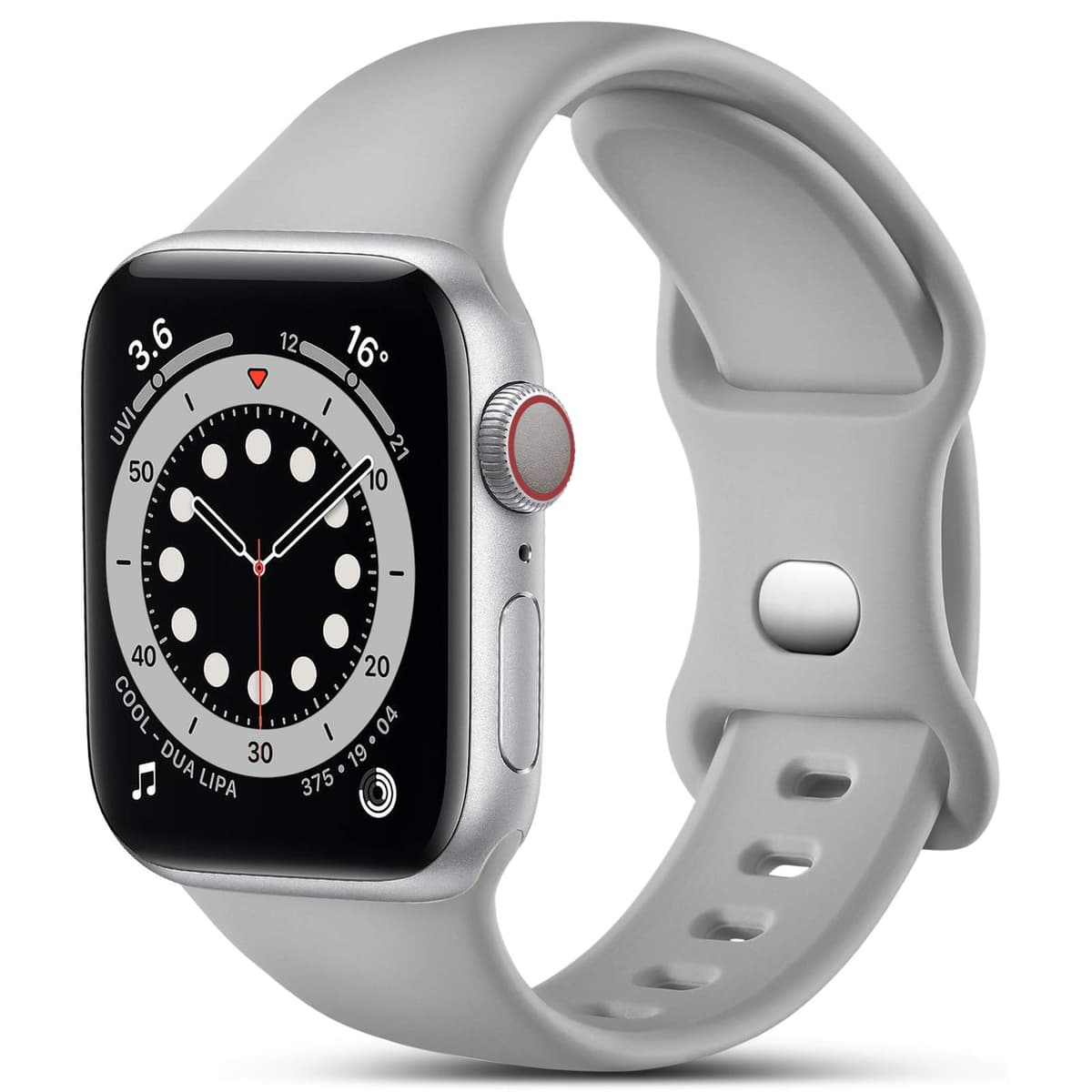 CeMiKa Compatible with Apple Watch Strap 41mm 40mm 38mm 42mm, Silicone Sport Band Replacement Straps Compatible with Apple Watch Series 11 10 9 8 7 6 5 4 3 2 1 SE SE3/iwatch Strap, Black — view 13