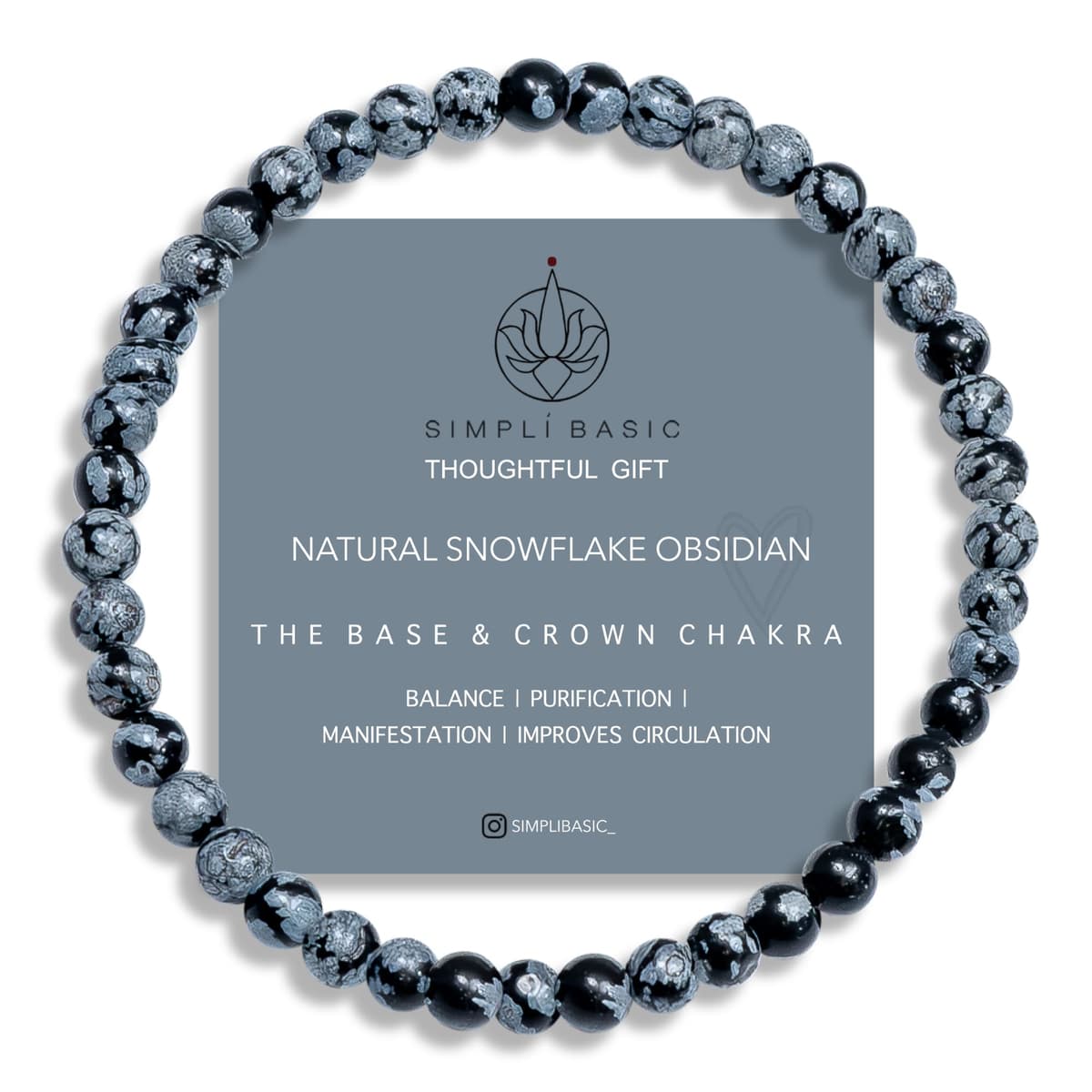 Natural Healing Gemstone Bracelet 4mm Beads, Womens & Mens, Inc Gift Box — view 12