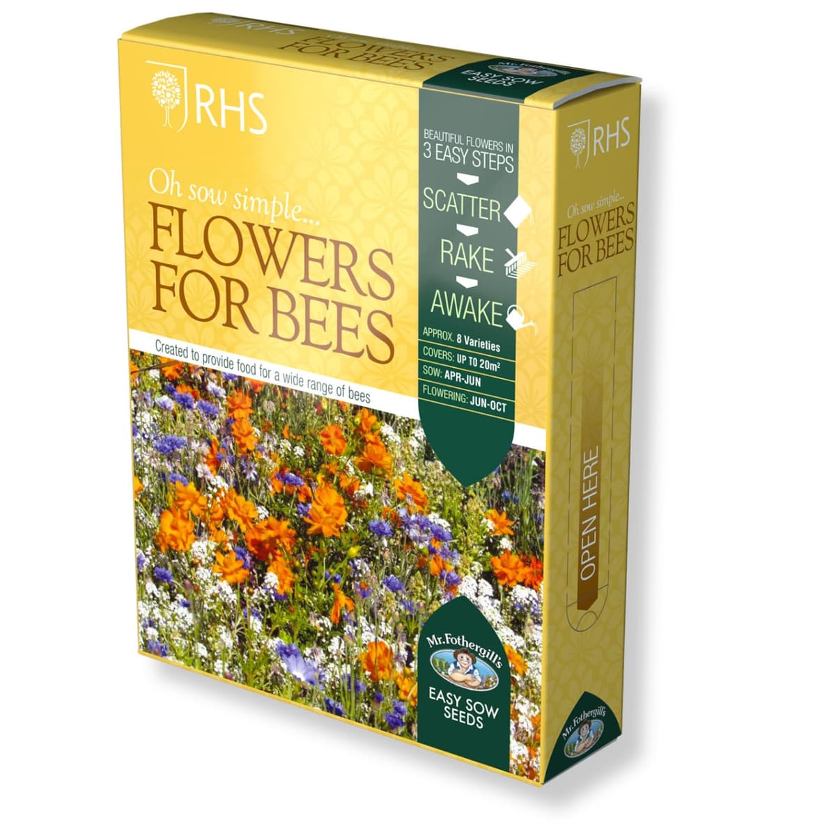 Mr Fothergill’s RHS Cottage Garden Seeds, Traditional Flower Seed Mix 20g, Summer Colour and Cut Flower Display, Borders Beds and Wildlife Gardens, Bee Friendly Cottage Style Blend — view 5