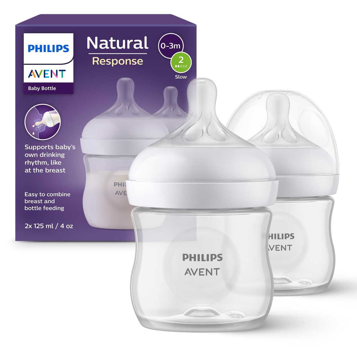 Philips Avent Biberón Natural Response: biberón para bebés recién nacidos de 260 ml, sin BPA, a partir de 3 a 6 meses modelo SCY903/01) — view 15