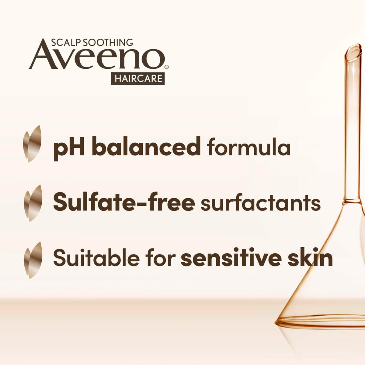 Aveeno Scalp Soothing Haircare Clarify & Shine Shampoo, Apple Cider Vinegar Blend, for All Hair Types, Soothes Dry, Itchy & Flaky Scalp, Clinically Proven, Sulfate Free, 300ml — view 5