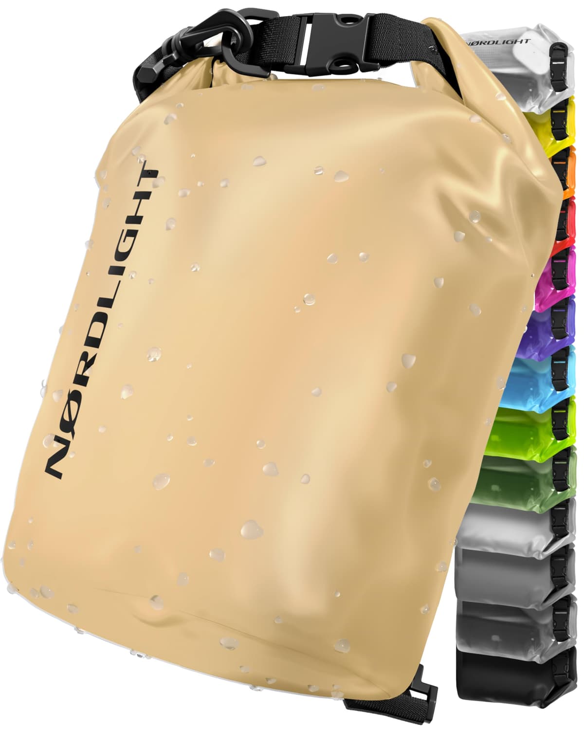 Nordlight Mochila Impermeable Roll Top 25L - Hybrid 25" | Bolsa Seca Con Compartimento Para Portátil De 15 Pulgadas, Bolsillos Exteriores E Interiores, Sistema De Transporte Acolchado