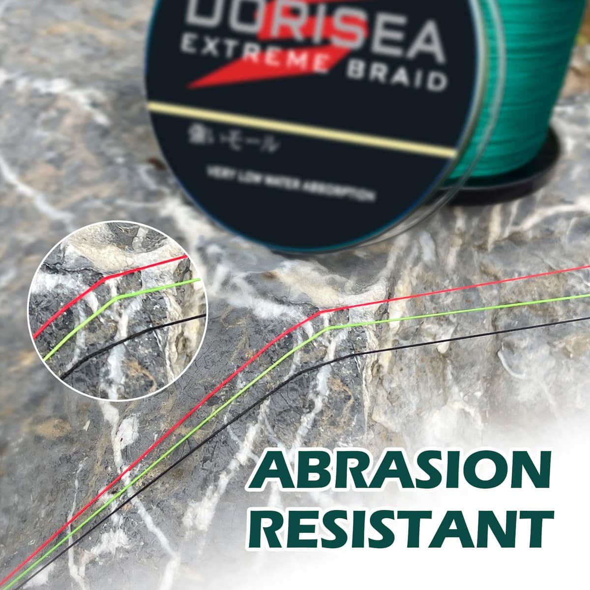 Extreme Braid - Hilo de Pesca Trenzado 100% PE 300 m/328 Yardas, Prueba de 6 a 550 Libras, Cuerda de Pesca Resistente a la abrasión, increíble superline Cero Estiramiento, diámetro pequeño — view 5