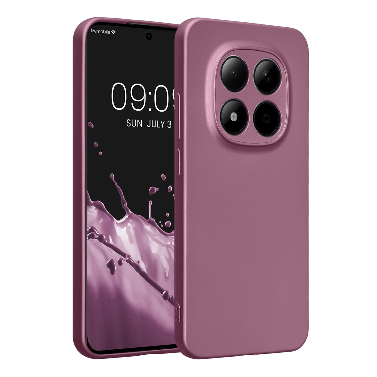 kwmobile Carcasa Compatible con Xiaomi Redmi Note 14 Pro 5G / Poco X7 Funda - Funda Ultrafina de TPU con Bordes elevados - Lavanda Metalizado — view 39