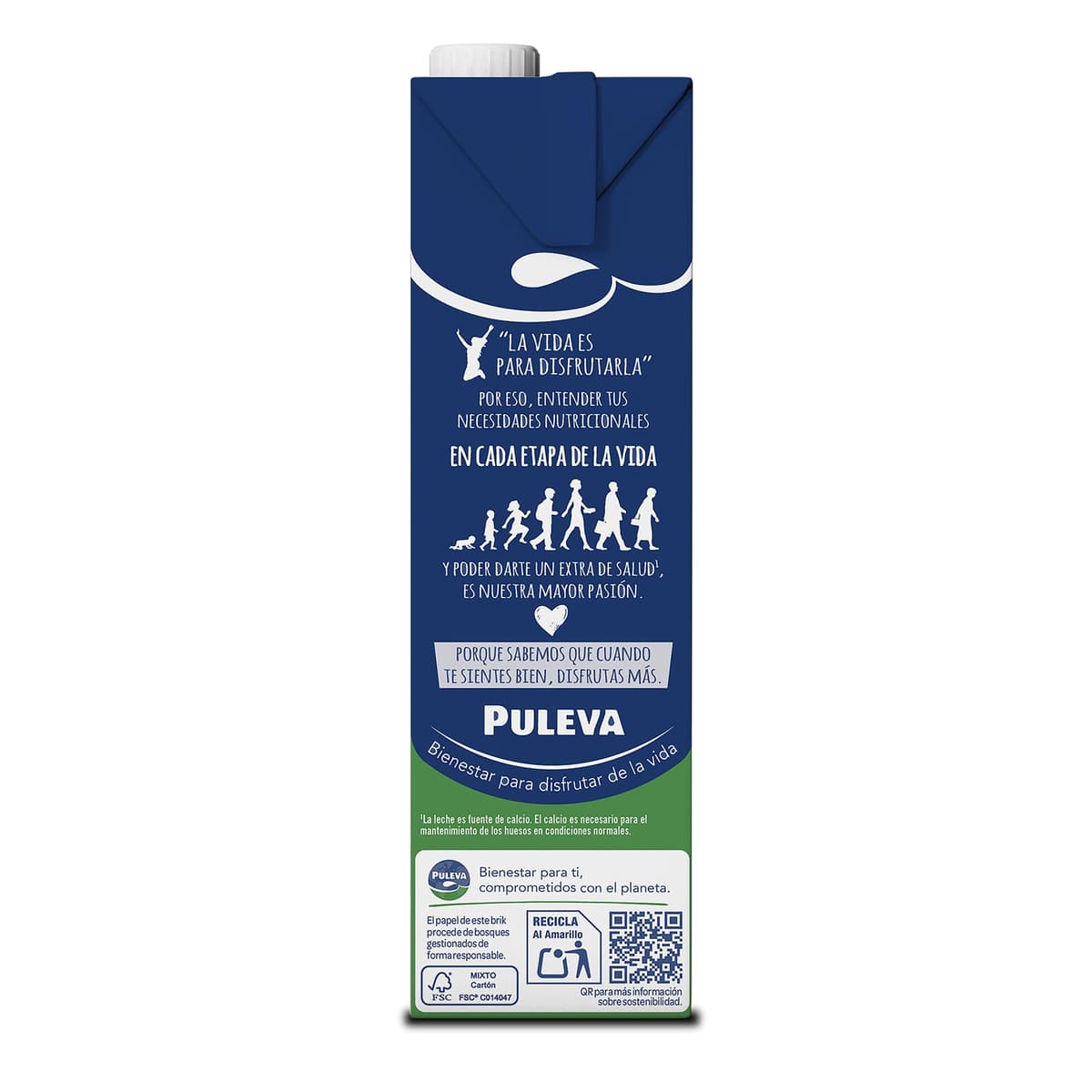Puleva Original - Leche Semidesnatada con Vitaminas A y D - Sin Azúcar Añadido y Sin Gluten - Brik UHT Pack 6 x 1L — view 6