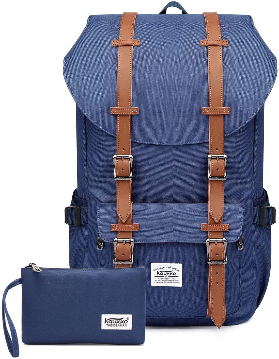 KAUKKO Mochila hermosa y bien pensada con compartimento para portátil de 15" para colegio, universidad, 22 l, Negro Jnl-ks24-03, talla única, Mochilas daypack — view 11
