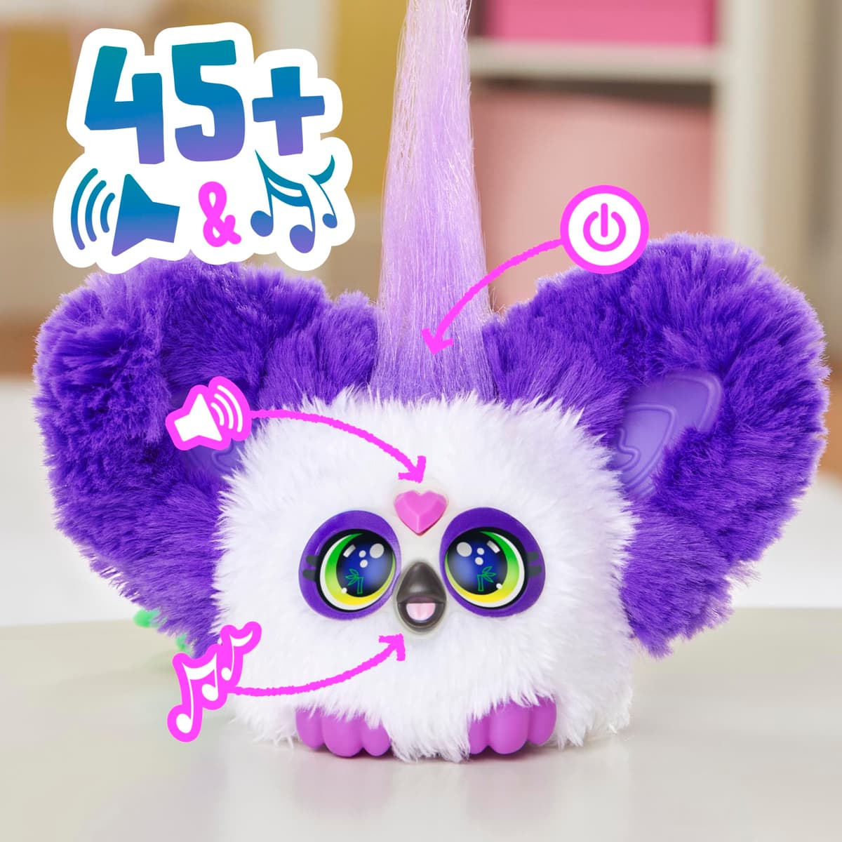 Furby Furblets - Series 4 Collectible - Bam-Boo Panda Mini Plush Toy, Purple — view 6