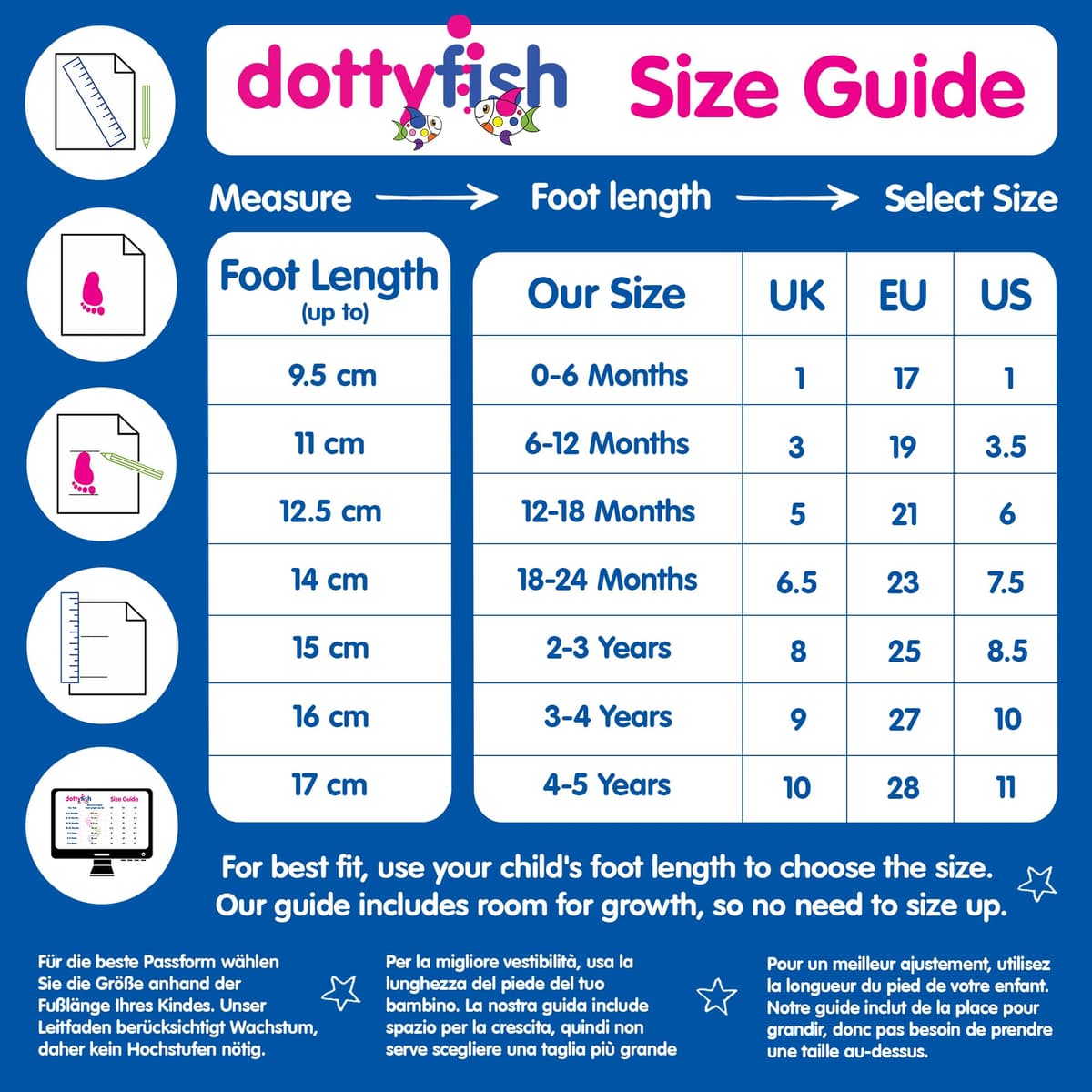 Dotty Fish Soft Sole Leather Sandals for Babies & Kids – Barefoot Feel, Non-Slip Sole, Breathable, Lightweight & Flexible Summer Shoes for Boys & Girls - British Brand - 0-6 Months - 4-5 Years — view 5