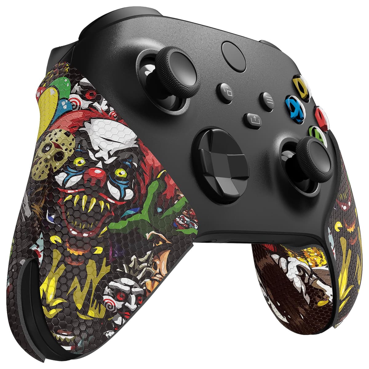 eXtremeRate PlayVital Soft Rubber Grip for Xbox Series X/S Controller - Anti-Slip Sweat-Absorbent Handle Pads, Non-Slip Textured Cover (Green Storm Thunder) — view 18