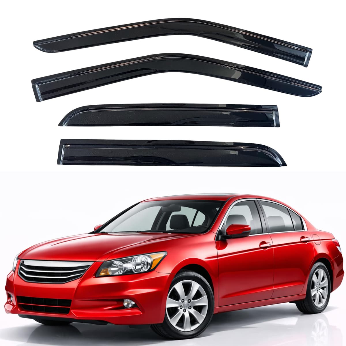 KPY Rain Guards Fit for 2006-2013 Lexus IS250 IS350, Out-Channel Window Visors Vent Wind Deflectors 4PC, Car Accessories for 06-13 Lexus is Series — view 65