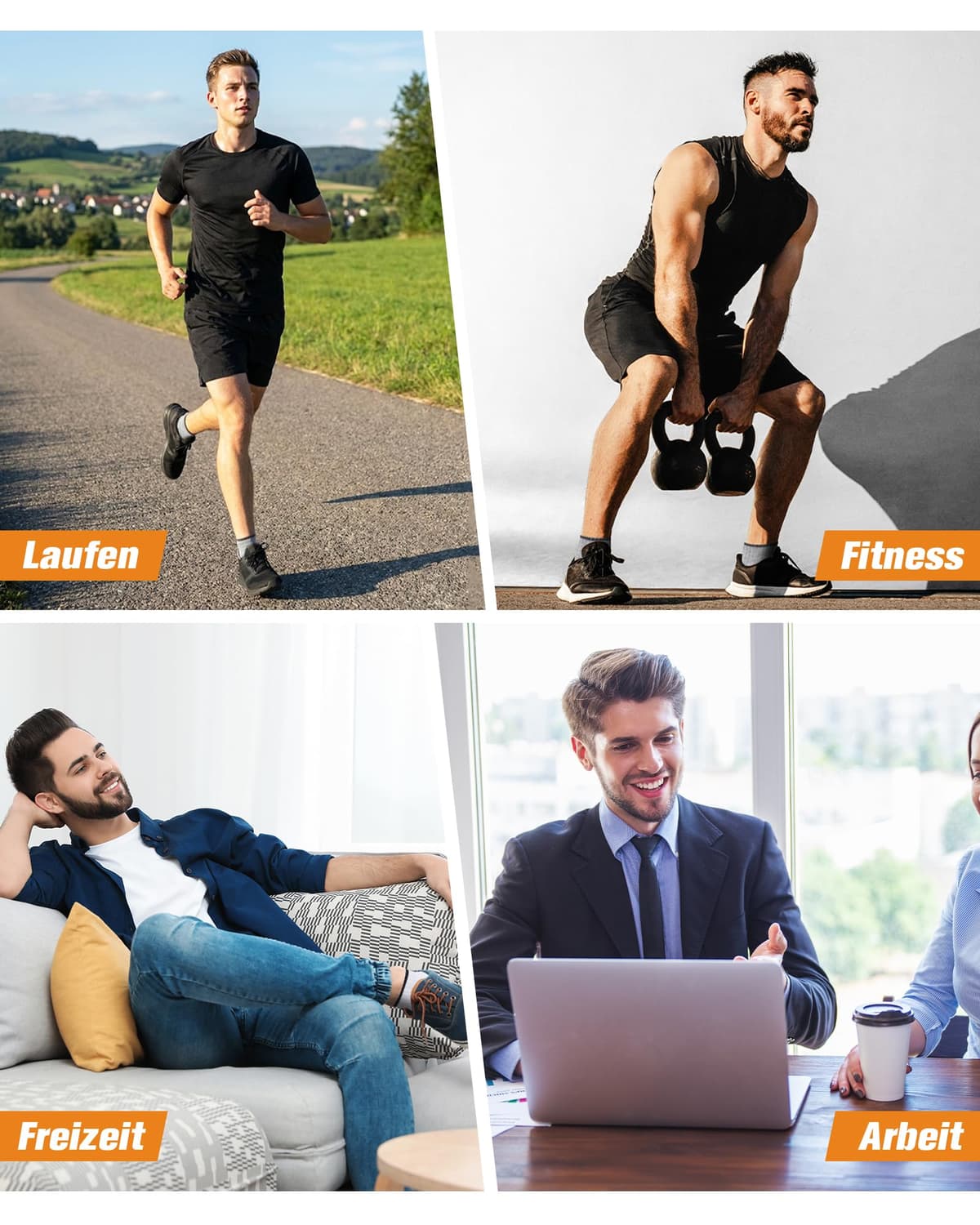Calcetines deporte hombre calcetines cortos algodón transpirables de verano para running, deporte, correr, casa, trabajo, con suela de felpa,6/10 Pares — view 8