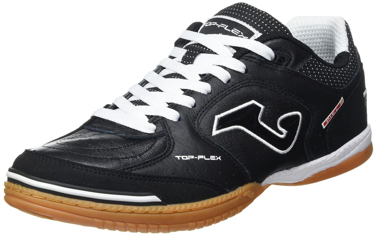 Joma Zapatillas de Fútbol Sala, 36 - 46 Top Flex con Puntera Reforzada - Flexible y Máxima Estabilidad - Negro