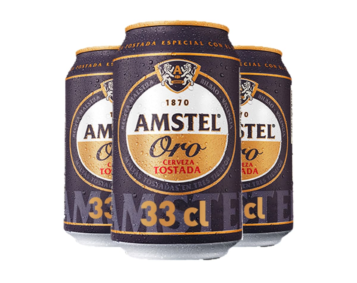 Amstel Oro Cerveza Tostada Pack Lata, 24 x 33cl — view 2