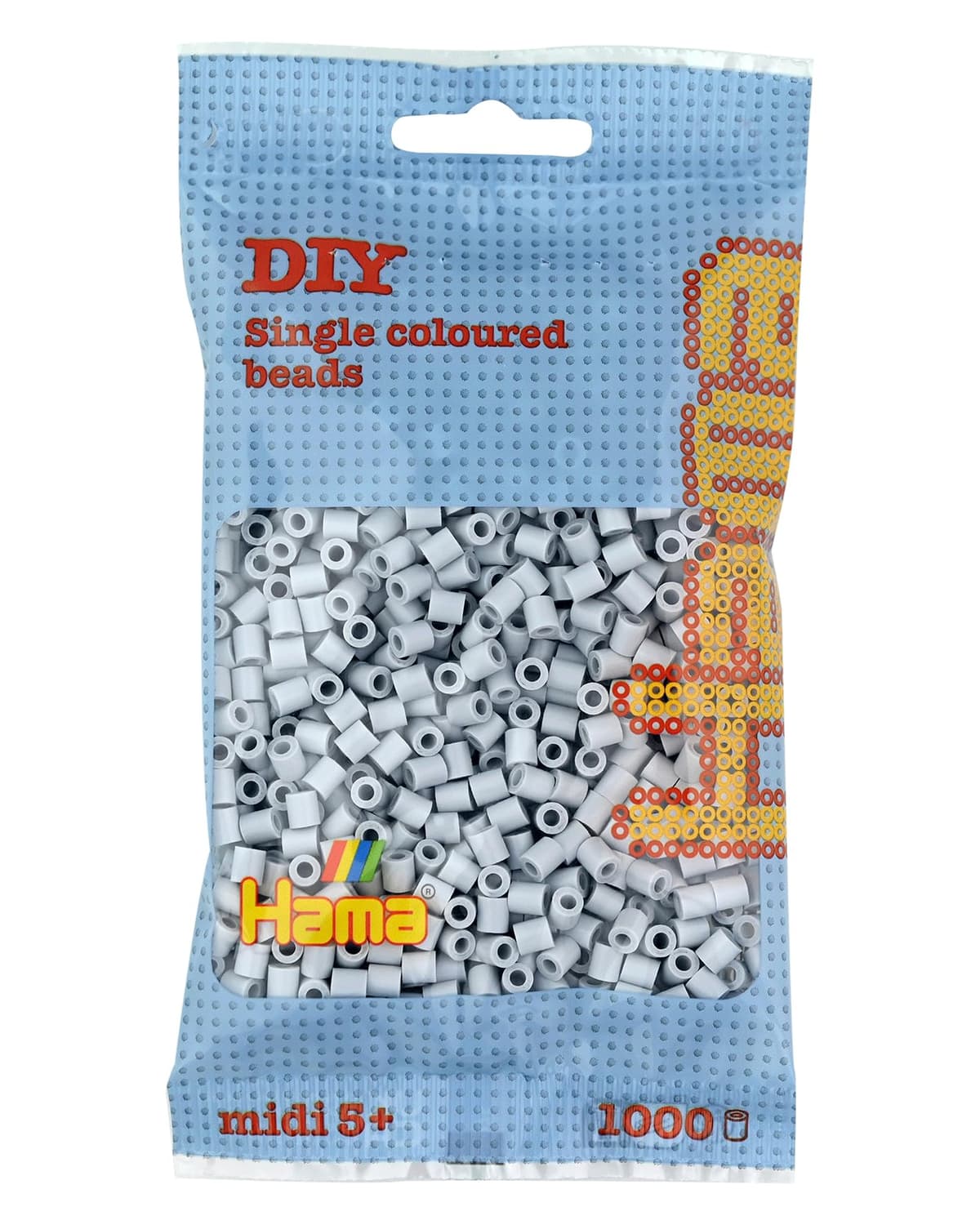 HAMA Bolsa de perlas | Aprox. 1000 cuentas midi fusibles para manualidades y mosaicos | Perlas de fusión para niños creativos 5+ | Juego de arte y decoración | Beige — view 15