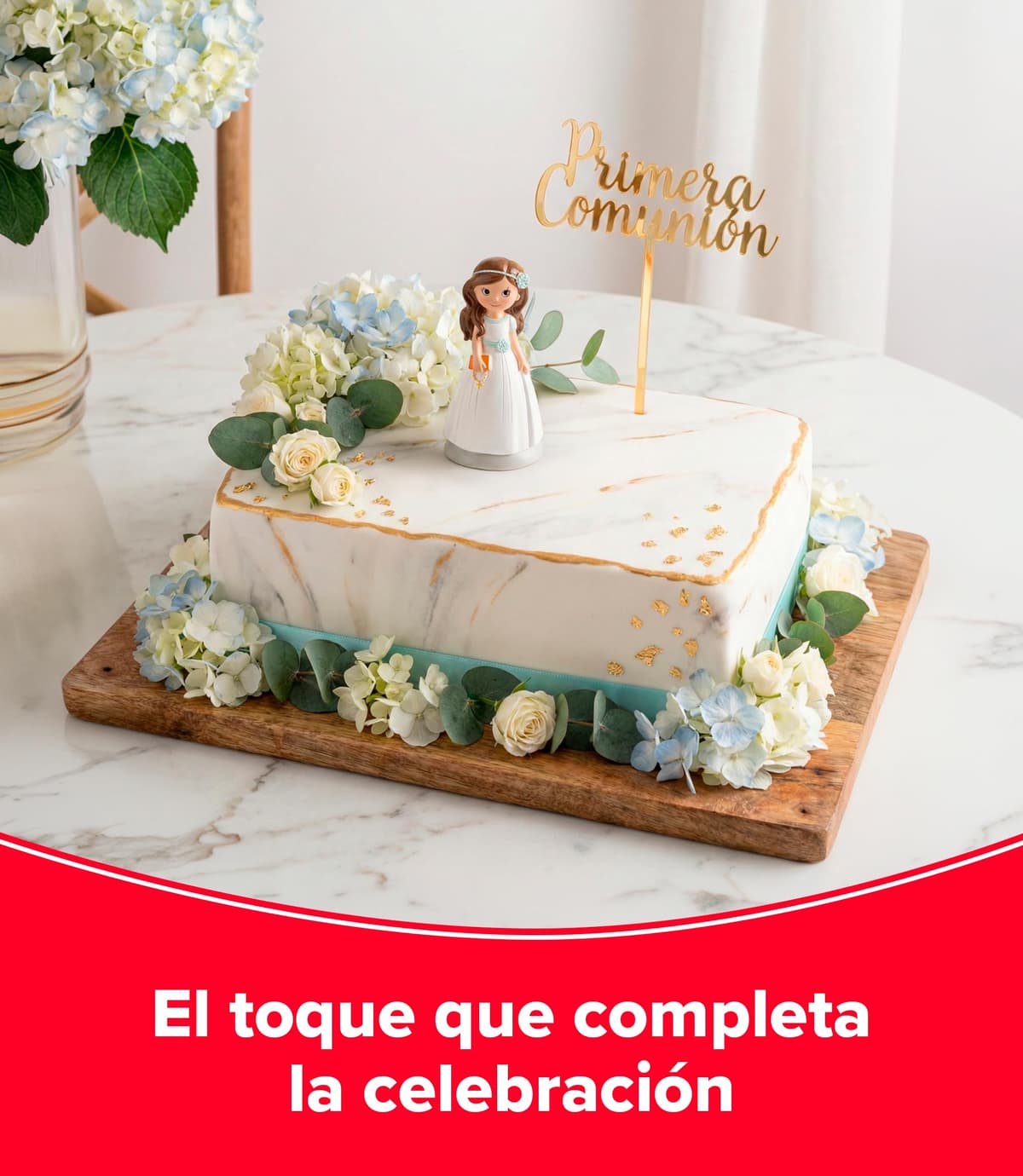 dekora - Figura Decorativa para Primera Comunión - Niña con Catecismo - Elaborada en Resina - Adorno para Tartas - 13 Centímetros de Alto - Diseño Original y Detallado - Apto para Contacto Alimentario — view 4