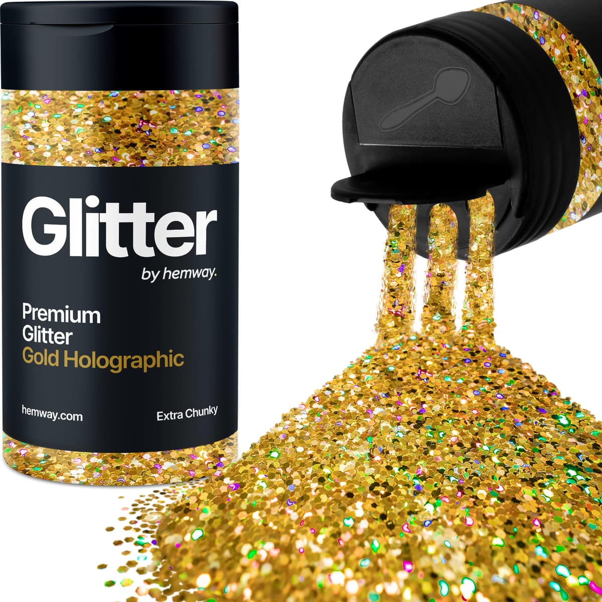 Light Rose Gold Glitter Shaker, 130g Ultrafine Glitter, Crafts 1/128" Metallic Flake Light Rose Gold Sequins, Resin & Epoxy Crafts, Decorating, Halloween, Christmas Nail, Face, Hemway — view 82