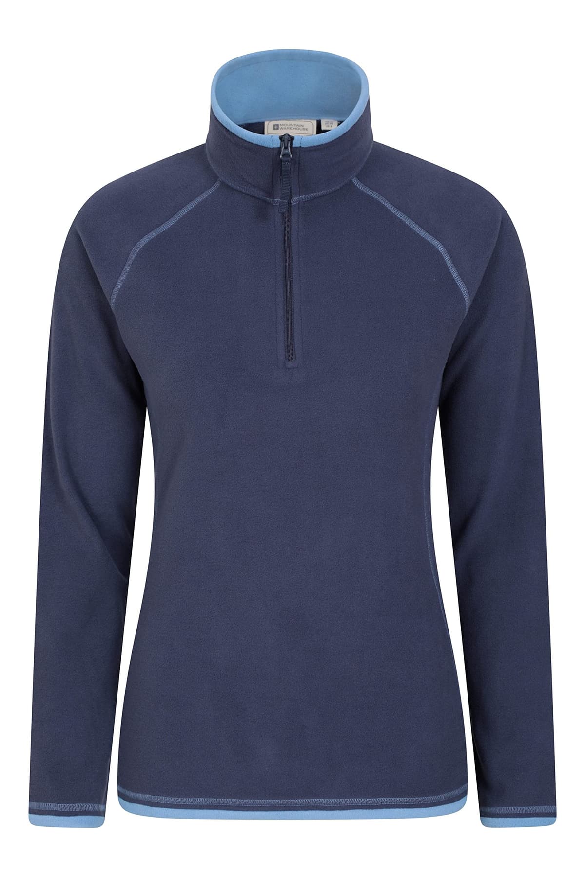 Mountain Warehouse Montana Womens Microfleece Breathable Ladies Sweater, Quick Drying Pullover, Warm Fleece Jacket, Half Zip - Anti-Pill, Lightweight, Purple, Medium