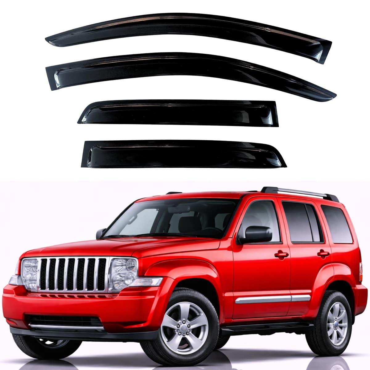 KPY Rain Guards Fit for 2006-2013 Lexus IS250 IS350, Out-Channel Window Visors Vent Wind Deflectors 4PC, Car Accessories for 06-13 Lexus is Series — view 220