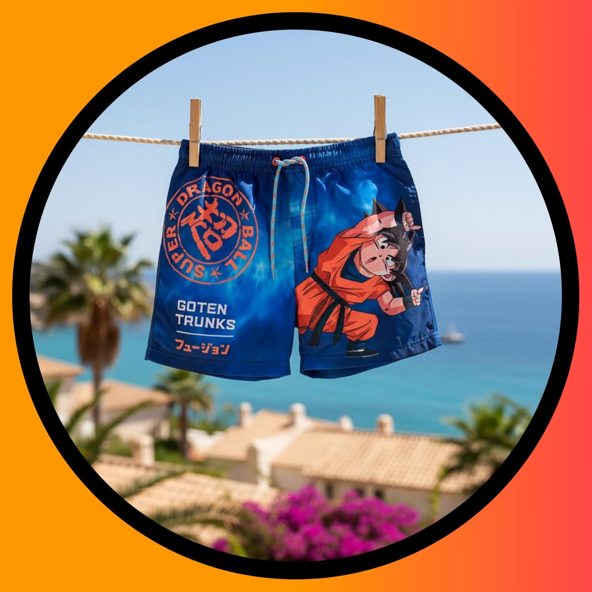 Dragon Ball Z Bañador para Niño, Shorts de Baño Bermudas, Bañador de Natación Infantil, Tallas 4 a 12 Años — view 2
