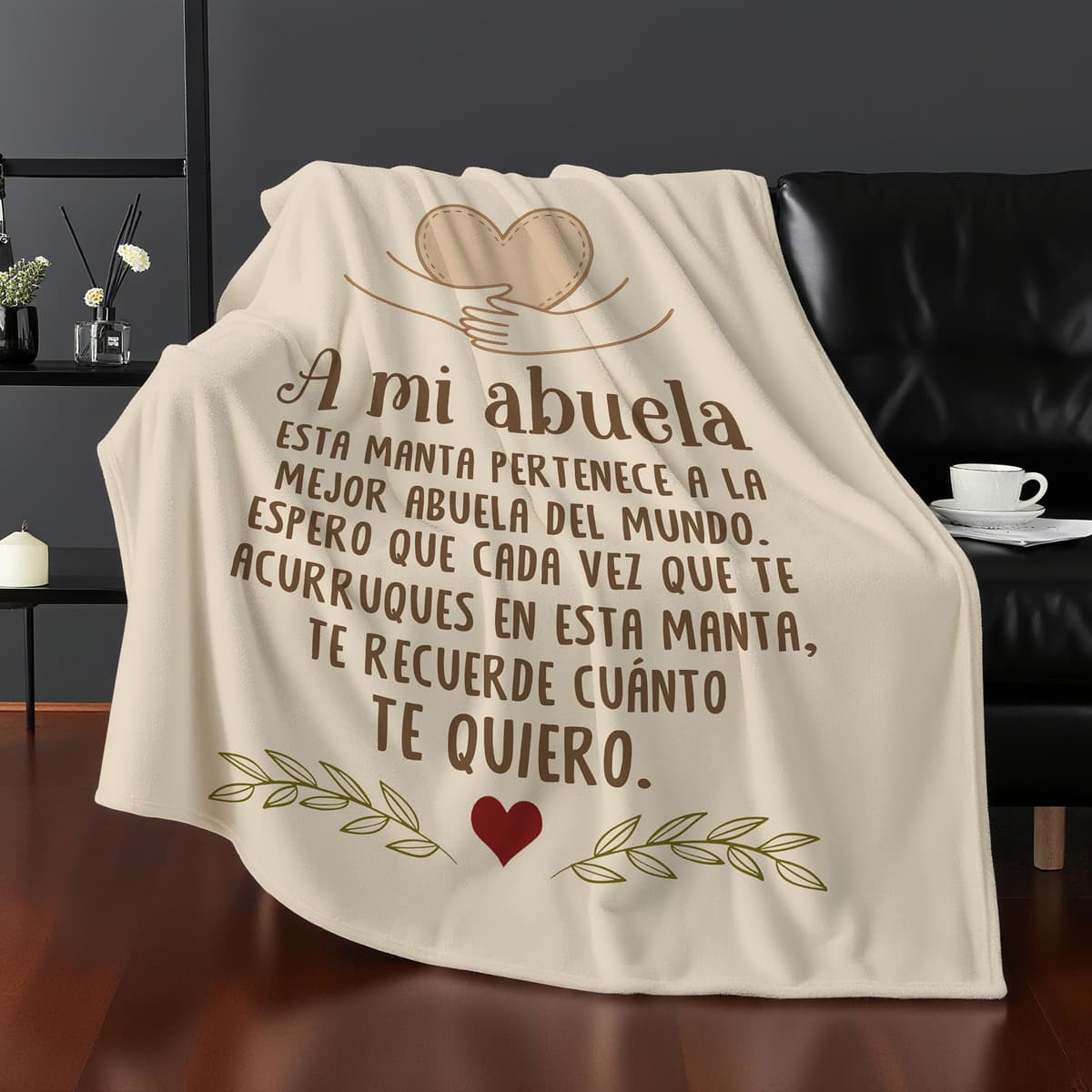 Amorea A mi Abuela Espero Que Cada Vez Que te acurruques en Esta Manta te recuerde cuánto te Quiero Ideas para Regalos Manta para la Abuela Cumpleaños Día de la Madre — view 5