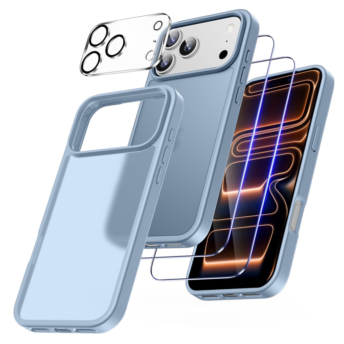 FLLAO 4 en 1 Funda para iPhone 15 con 2 Protector Pantalla y 1 Protector Lente Cámara, [Almohadilla de Aire integrada] Antigolpes Antiarañazos Carcasa 6,1 Pulgadas, Transparente — view 22