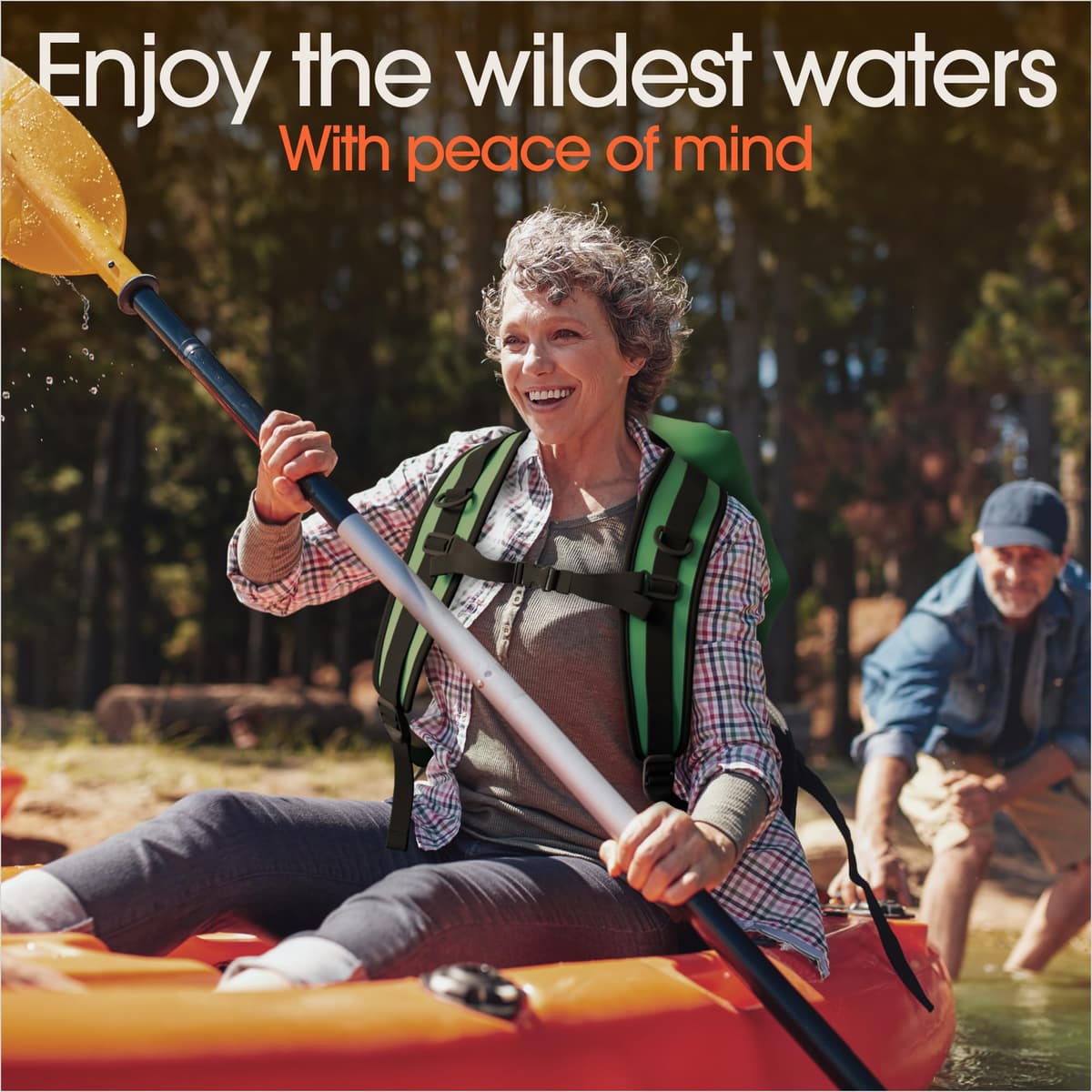 Earth Pak Waterproof Dry Bag - Roll Top Waterproof Backpack Sack Keeps Gear Dry for Kayak with Waterproof Phone Case — view 7
