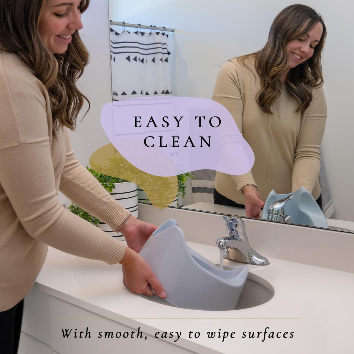 Toddler Essentials Easy Pour Potty - Light Grey | Portable Potty Training Toilet Seat for Toddlers | Hygienic, Easy to Clean, and Travel-Friendly (Previously Known as Pourty) — view 5
