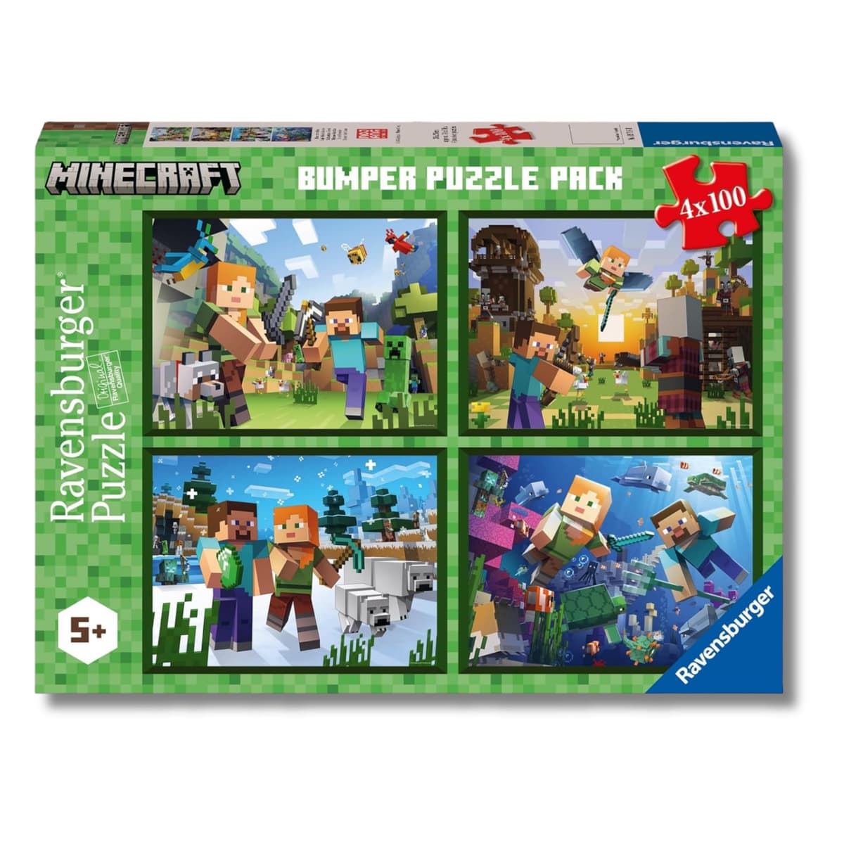 Ravensburger - Puzzles XXL Minecraft | Puzzle 6 Años O Más | Regalo Niño 6 Años O Más De 100 Piezas | Rompecabezas Niños De 36 X 49 Cm Puzzle — view 12