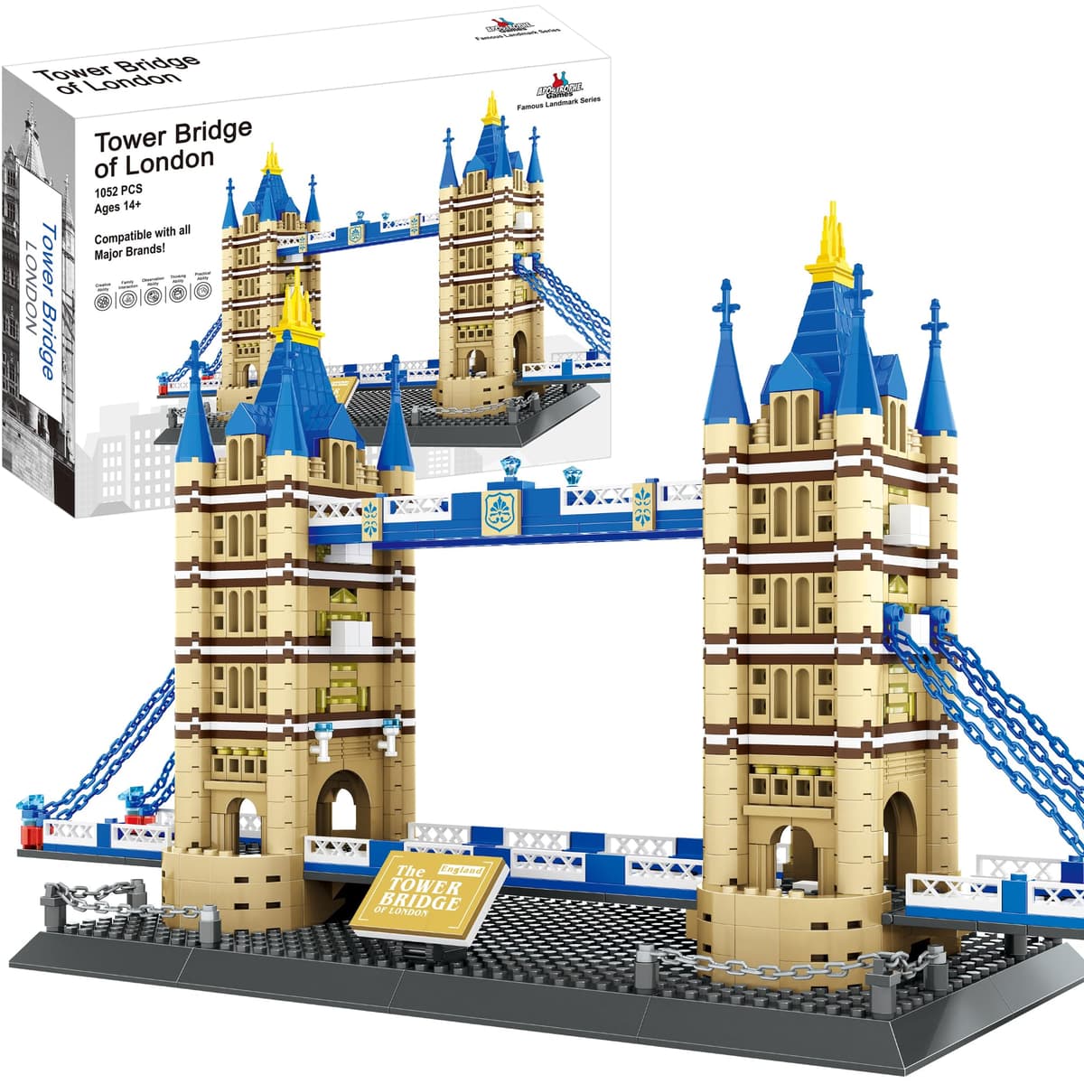 Apostrophe Games Conjuntos De Bloques De Construcción (Puente de la Torre de Londres) - 1052 Piezas