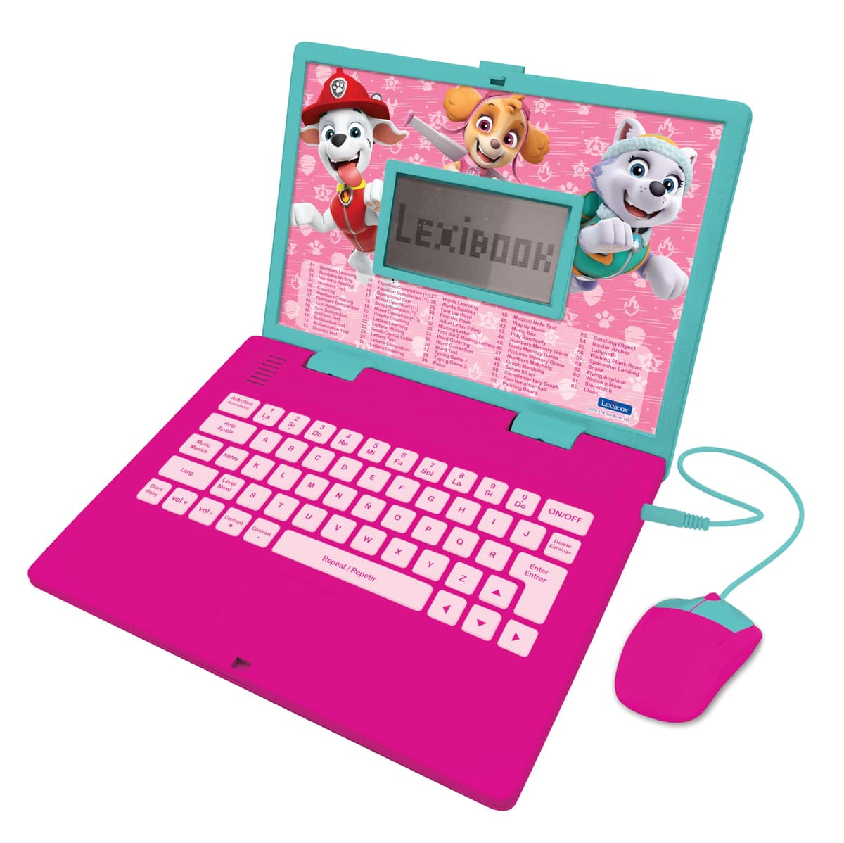 Lexibook, Disney Stitch, Ordenador Educativo bilingüe en inglés/español, 124 Actividades de lenguaje, Escritura, matemáticas, lógica, música y Juegos, para niños y niñas, JC598Di2 — view 20