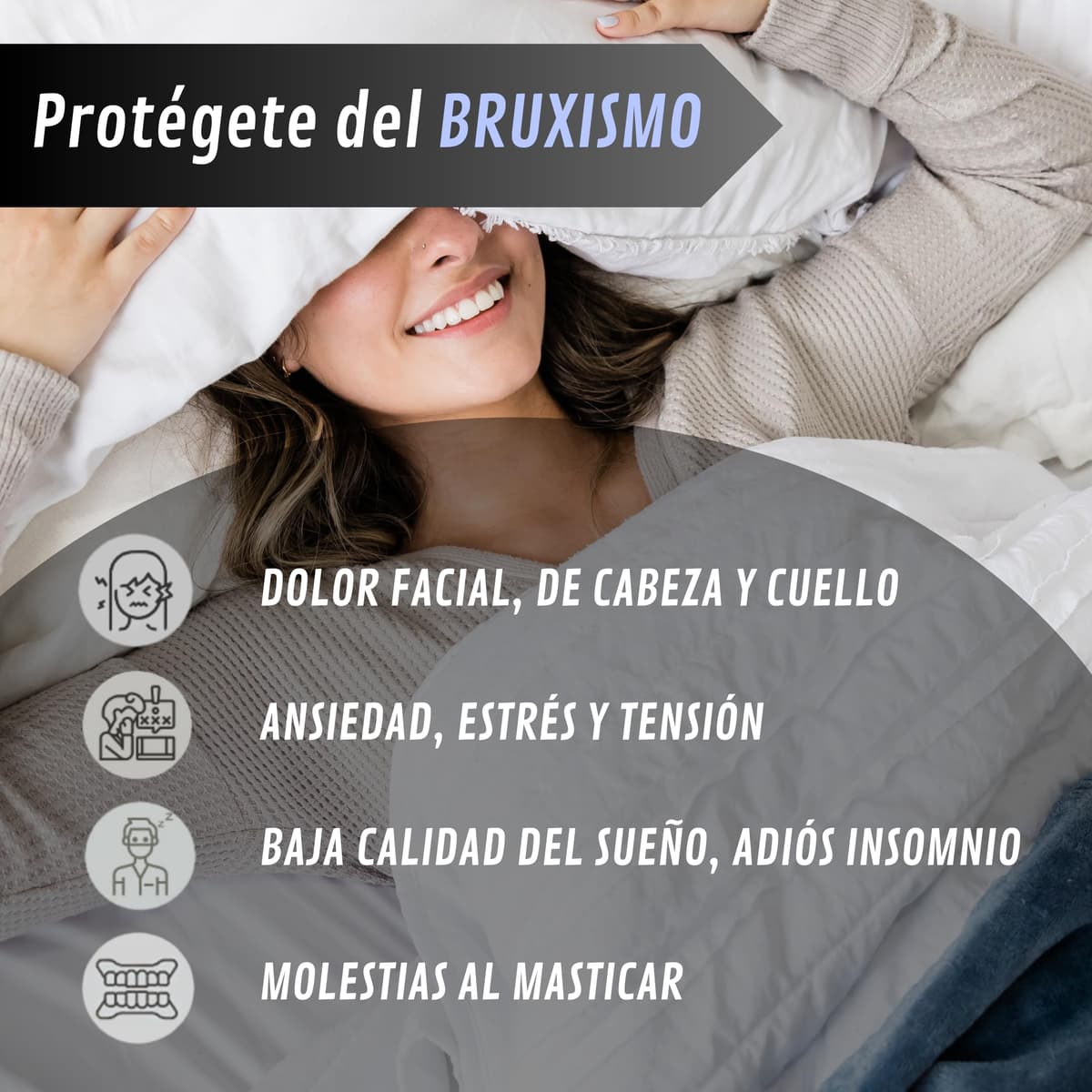 LittleCreators - Ferula de Descarga, Protector Bucal | Pack 4 pcs Ferula de Descarga Bruxismo, Protector Bucal Nocturno, contra Rechinamiento de Dientes/Bruxismo, Practica Deportiva — view 4