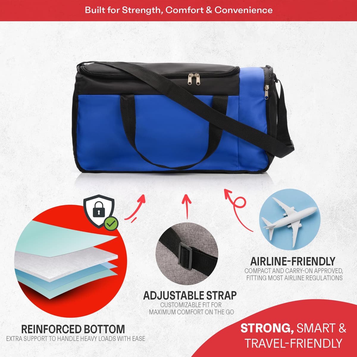 Bolsa de Deporte Mujer y Hombre Meteor – Ligera y Compacta para Gimnasio y Viaje – Equipaje de Mano – 20L / 40L — view 4