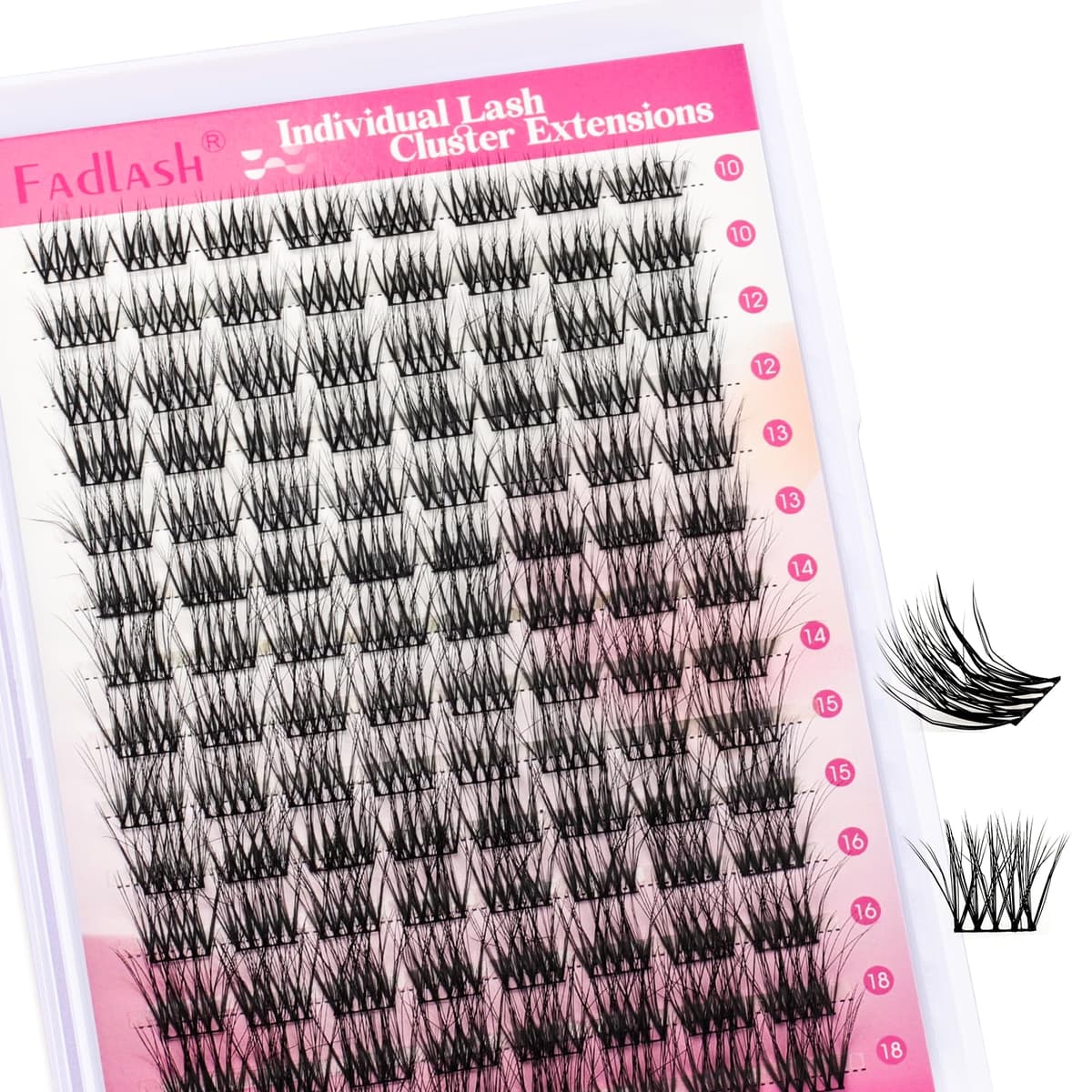 FADLASH Lash 120pcs 0.07mm D Curl 8-16mm 40D Mixed Trays Customizable DIY Eyelash Extensions for Beginners — view 10