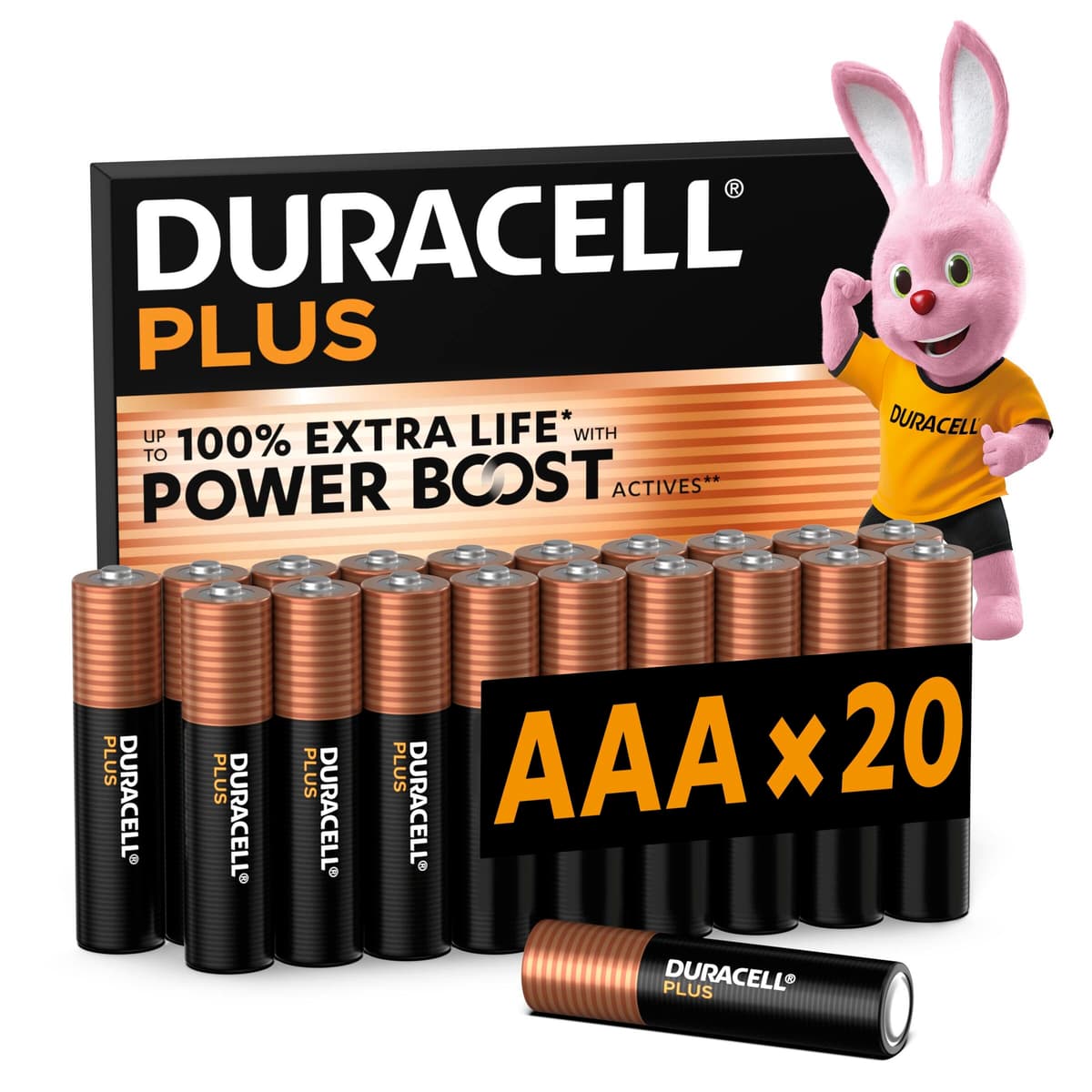 Duracell Plus 9V Batteries (4 Pack) - Alkaline - 100% Life Guaranteed - Reliability For Everyday Devices - 0% Plastic Packaging - 5-Year Storage - 6LR61 MN1604 — view 11