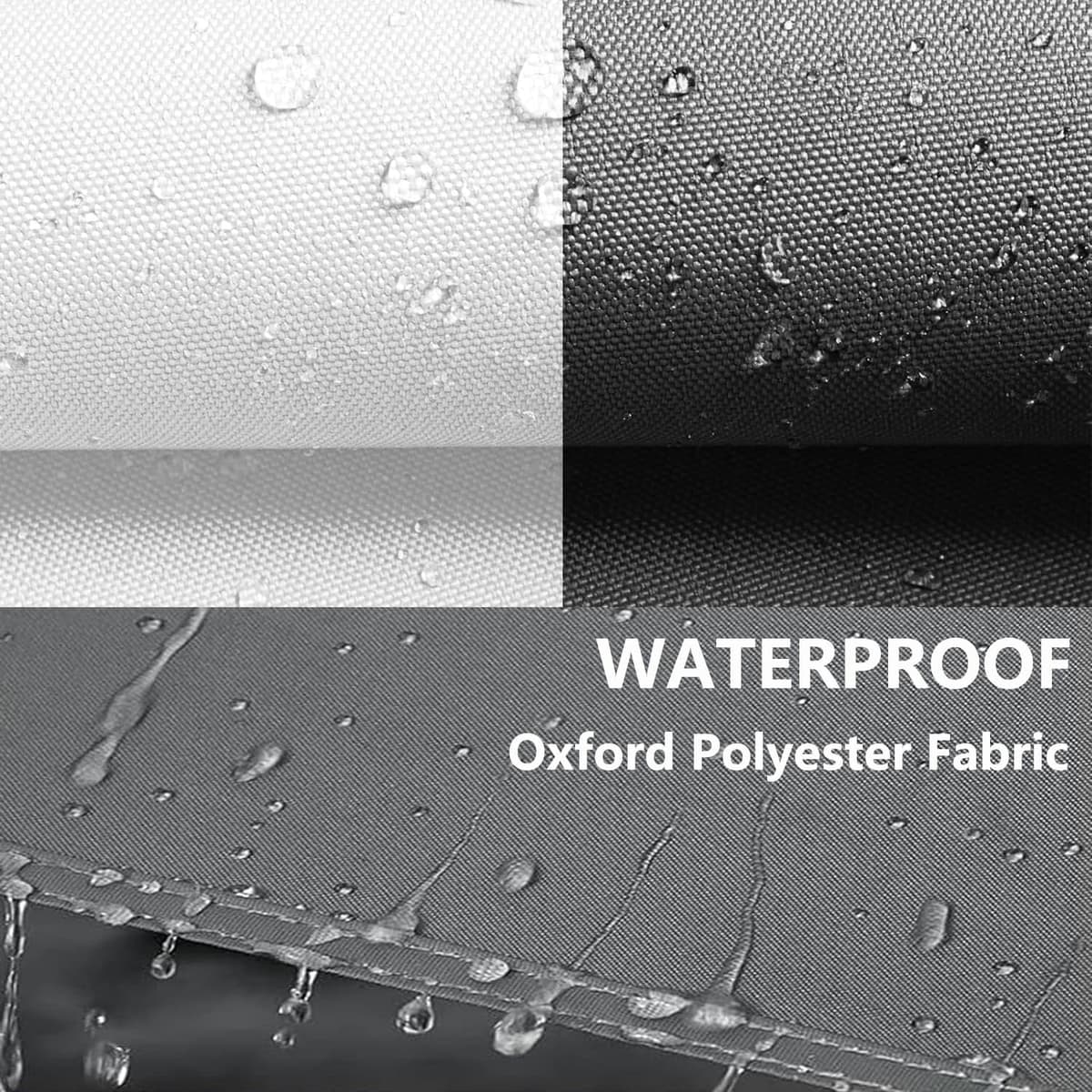 Toldo Vela de Sombra 1.2x1.8m Rectangular Impermeable Toldos Exterior Terraza Protección Rayos UV Resistente al Desgarro para Terraza Balcon Patio Exteriores Jardín con Ojales y Cuerdas de Fijación — view 5
