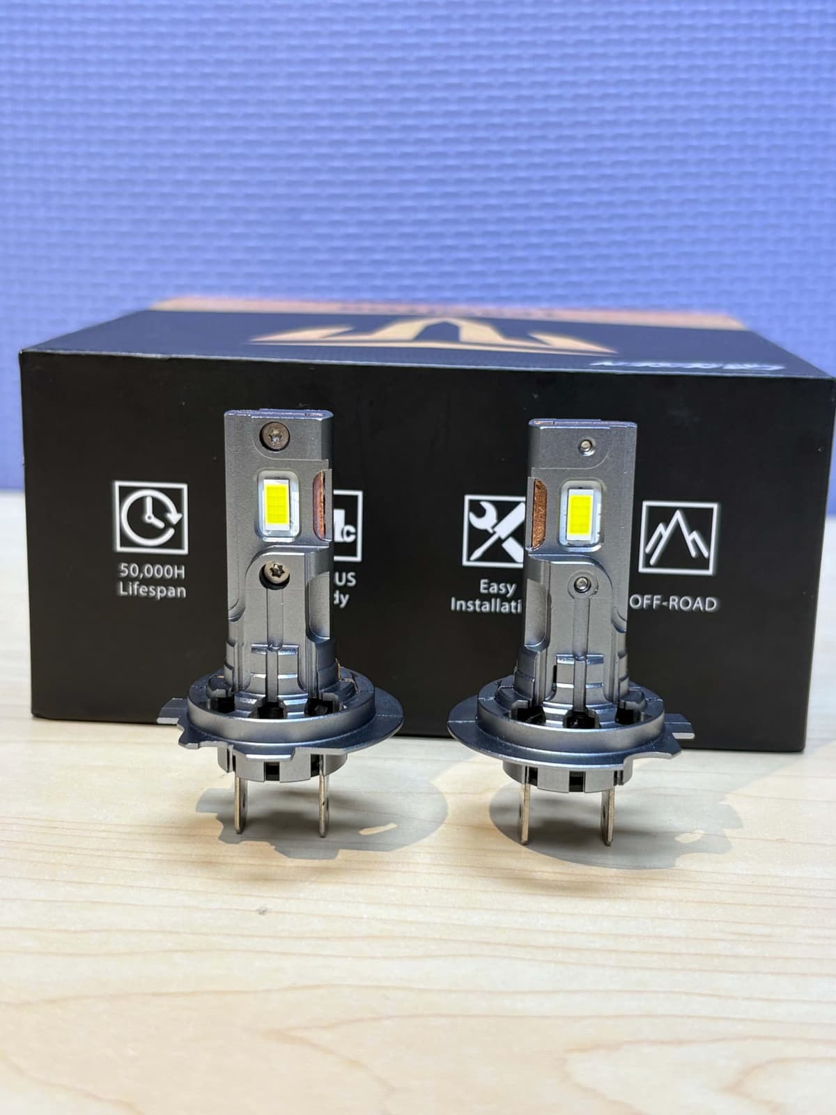 Termitor Latest H7/H7LL Bulbs, 50,000LM 900% Brightness, 6500K White Super Bright, 1:1 Halogen Size, 6500 Cool White H7 Fog Lights, No Adapter Required, Easy Install, Non-Polarity, Pack of 2 — view 4