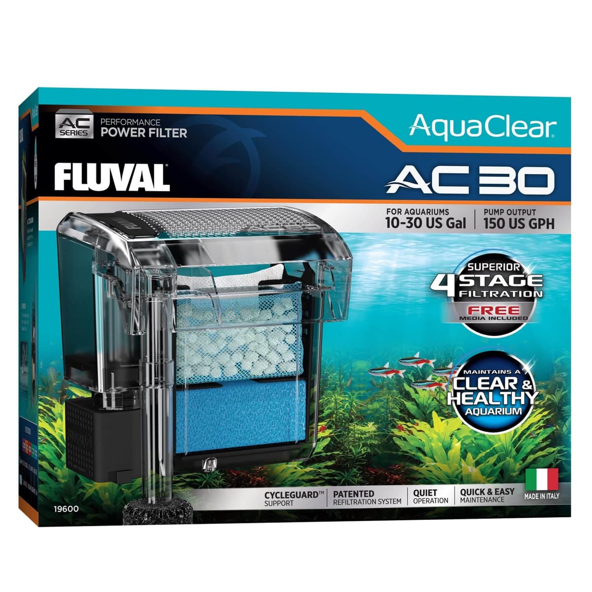 Kit Carga Mantenimiento para Filtro Mochila para Acuario Fluval AquaClear AC30 — view 4
