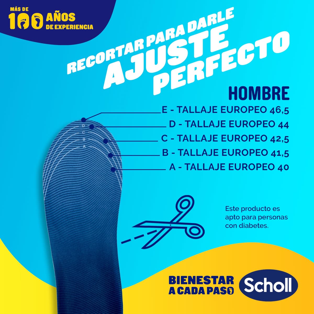Dr. Scholl's Plantillas GelActiv Sport para Hombre - Para calzado deportivo, comodidad todo el día, absorción de impactos y elasticidad con la tecnología GelWave - Talla 40-46,5 — view 7