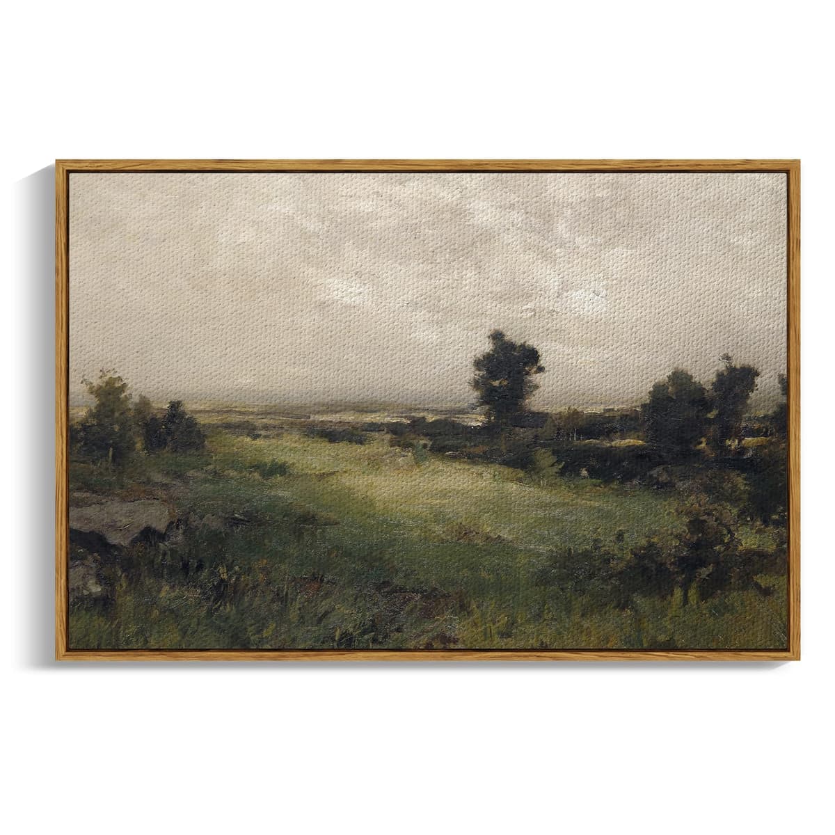 InSimSea Framed Canvas Wall Art, Meadow with Flowers Painting, Landscape for Living Room, Bedroom, Home, Bathroom Decor, 8x10 — view 194
