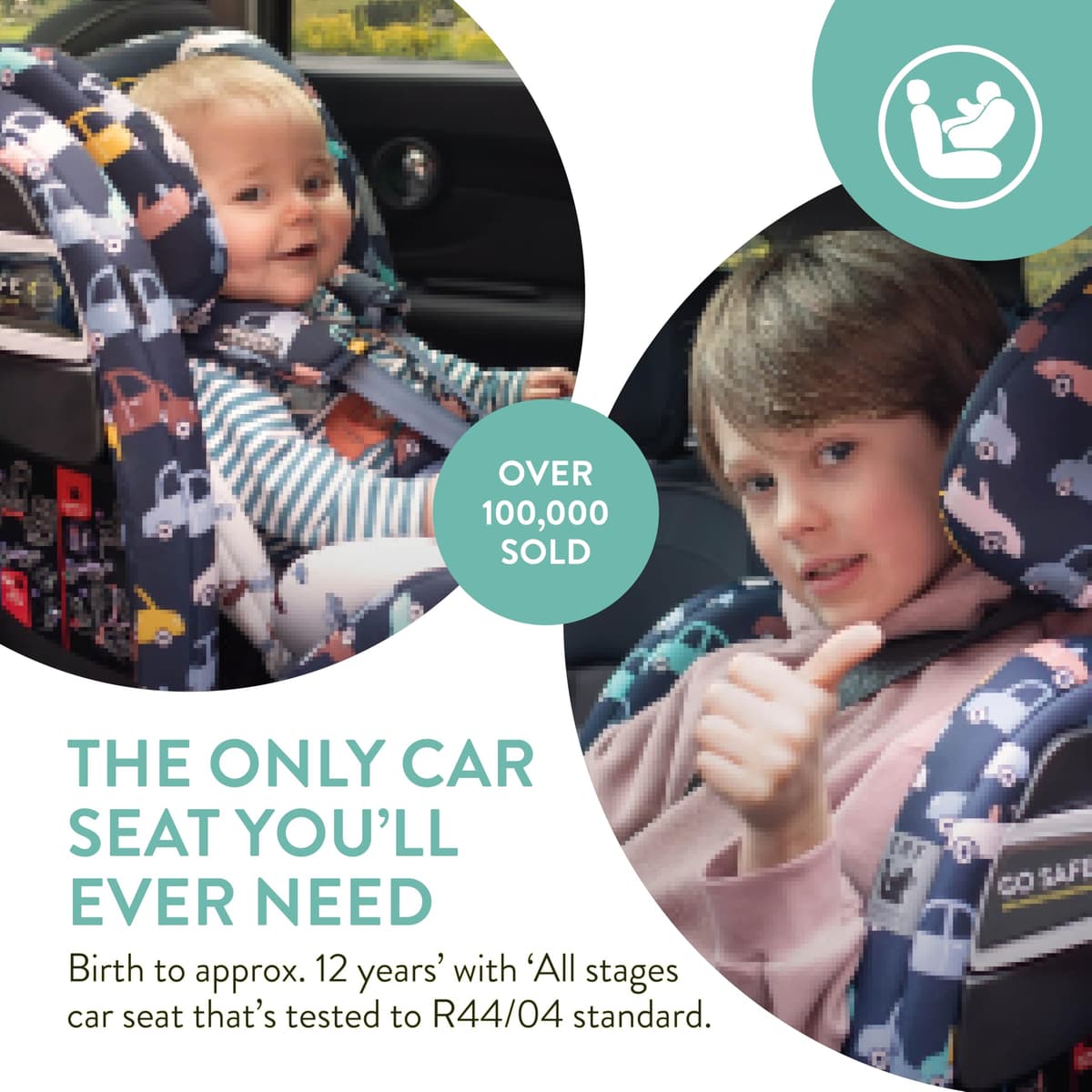 Cosatto All in All Rotate 360° Swivel Spin Car Seat - Group 0+123, 0-36 kg, 0-12years, ISOFIX, ERF, Anti-Escape (Fika Forest) — view 8