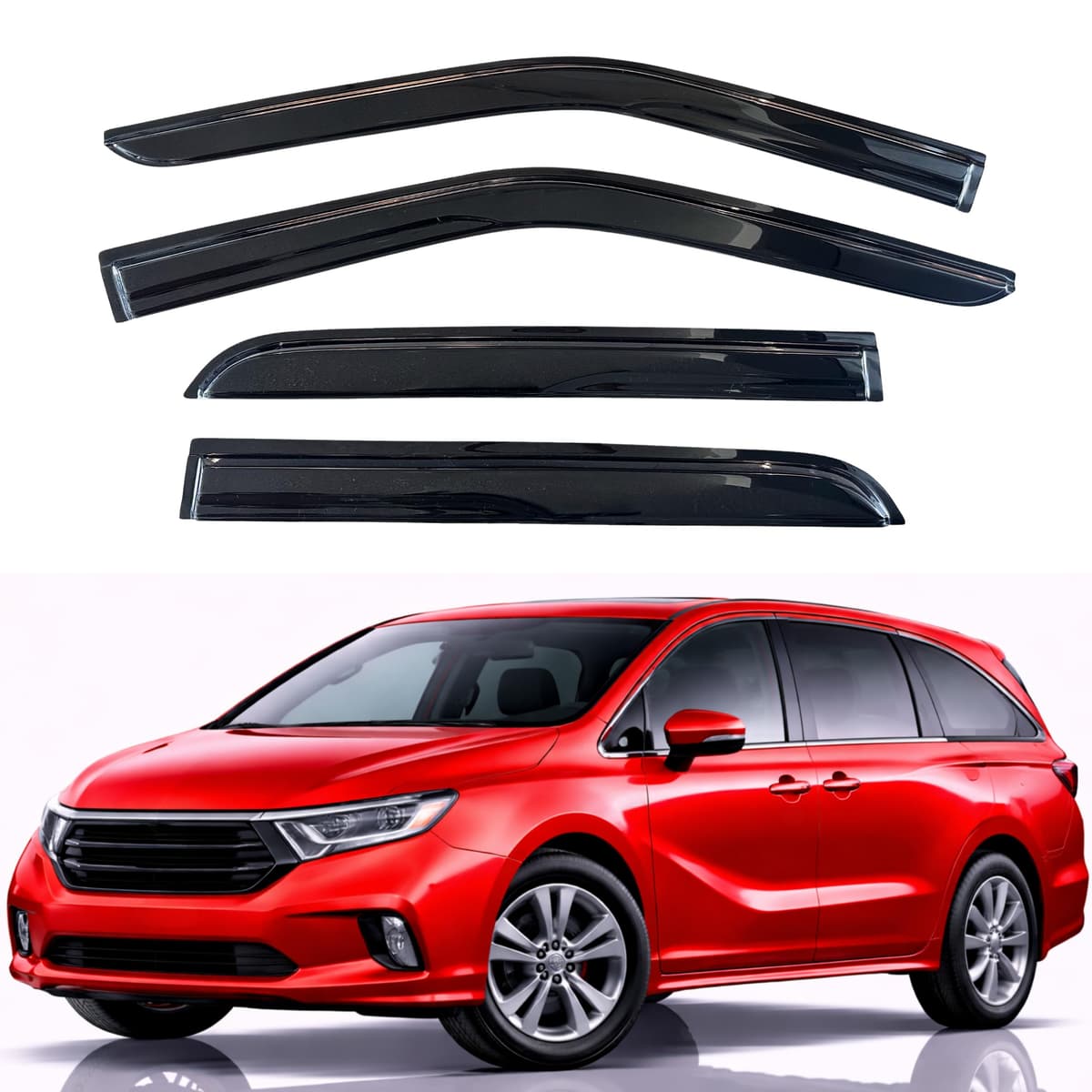 KPY Rain Guards Fit for 2006-2013 Lexus IS250 IS350, Out-Channel Window Visors Vent Wind Deflectors 4PC, Car Accessories for 06-13 Lexus is Series — view 207