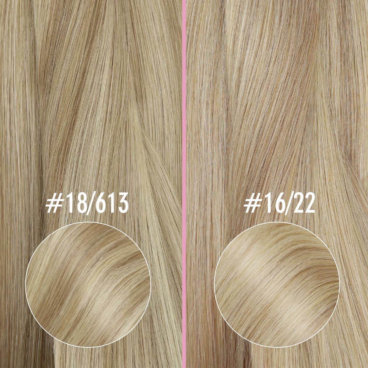 YoungSee Nano Hair Extensions Blonde 16inch Nano Beads Hair Extensions Warm Ash Blonde Highlight Bleach Blonde Nano Ring Hair Extension Highlight for School Soft Cold Fusion 50s 50g — view 8