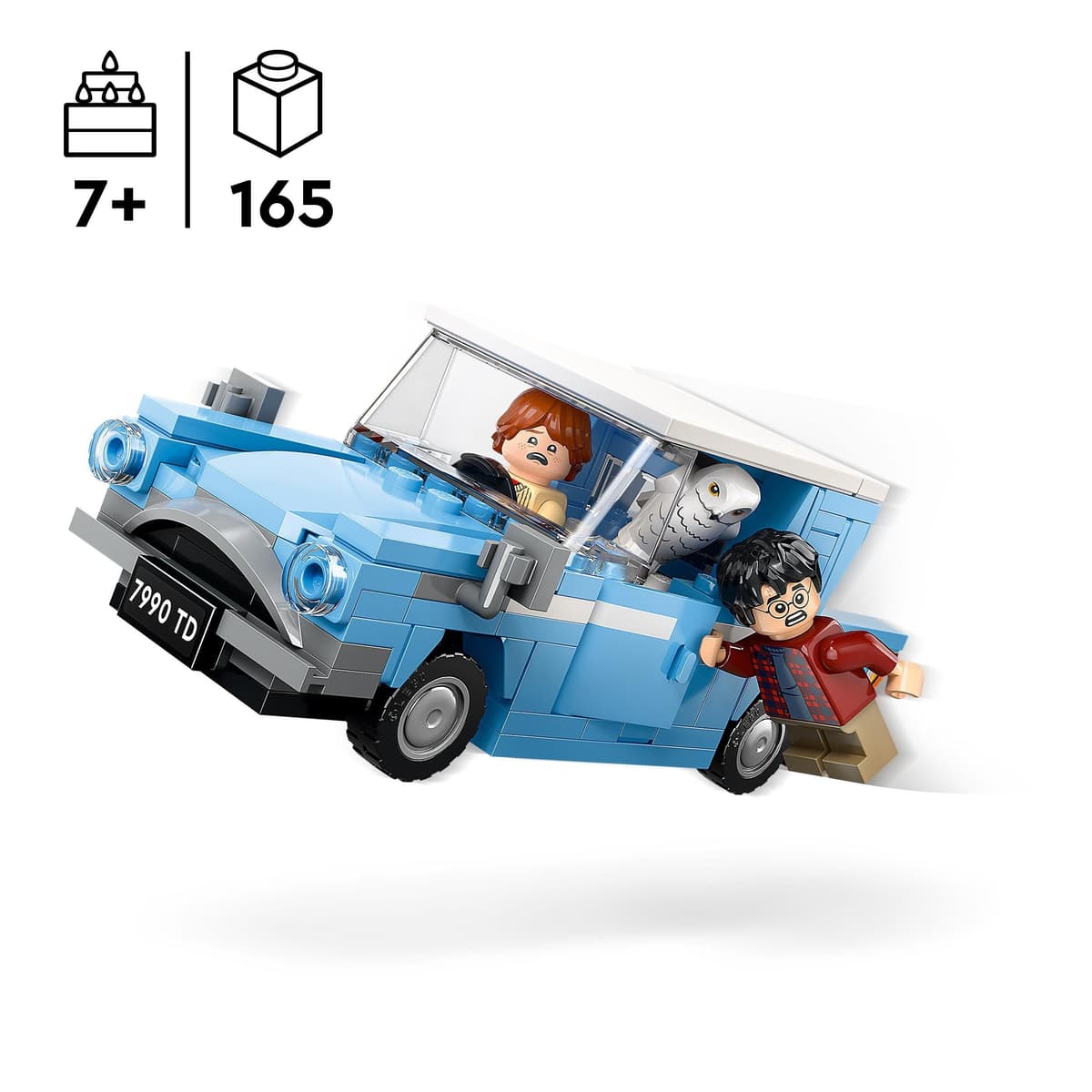LEGO Harry Potter Ford Anglia Volador de Juguete de Fantasía, Juego de Aventuras con Coche de la Familia Weasley, Regalo para Niños, Niñas y Fans de 7 Años o Más, 2 Minifiguras de Personajes 76424 — view 2