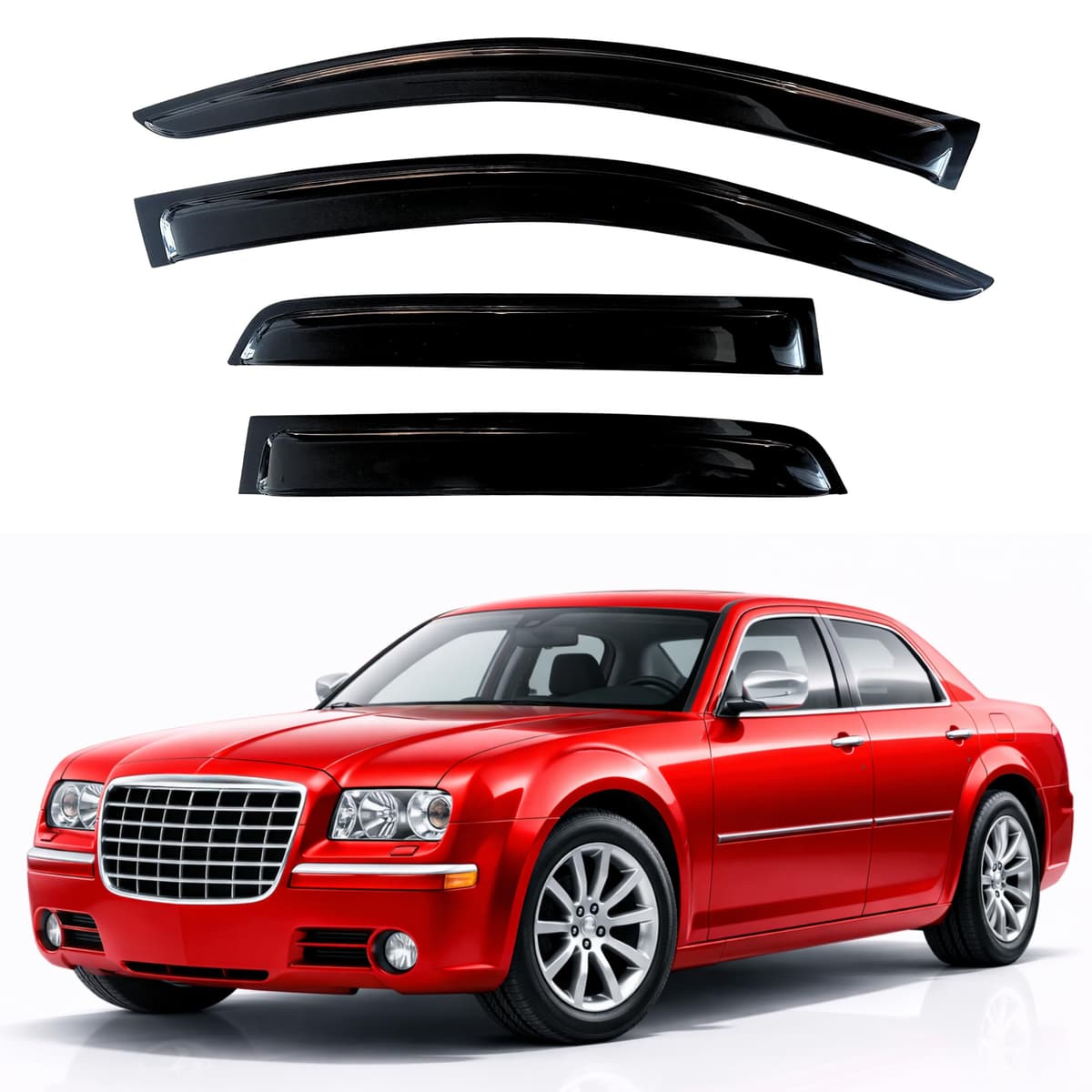 KPY Rain Guards Fit for 2006-2013 Lexus IS250 IS350, Out-Channel Window Visors Vent Wind Deflectors 4PC, Car Accessories for 06-13 Lexus is Series — view 191