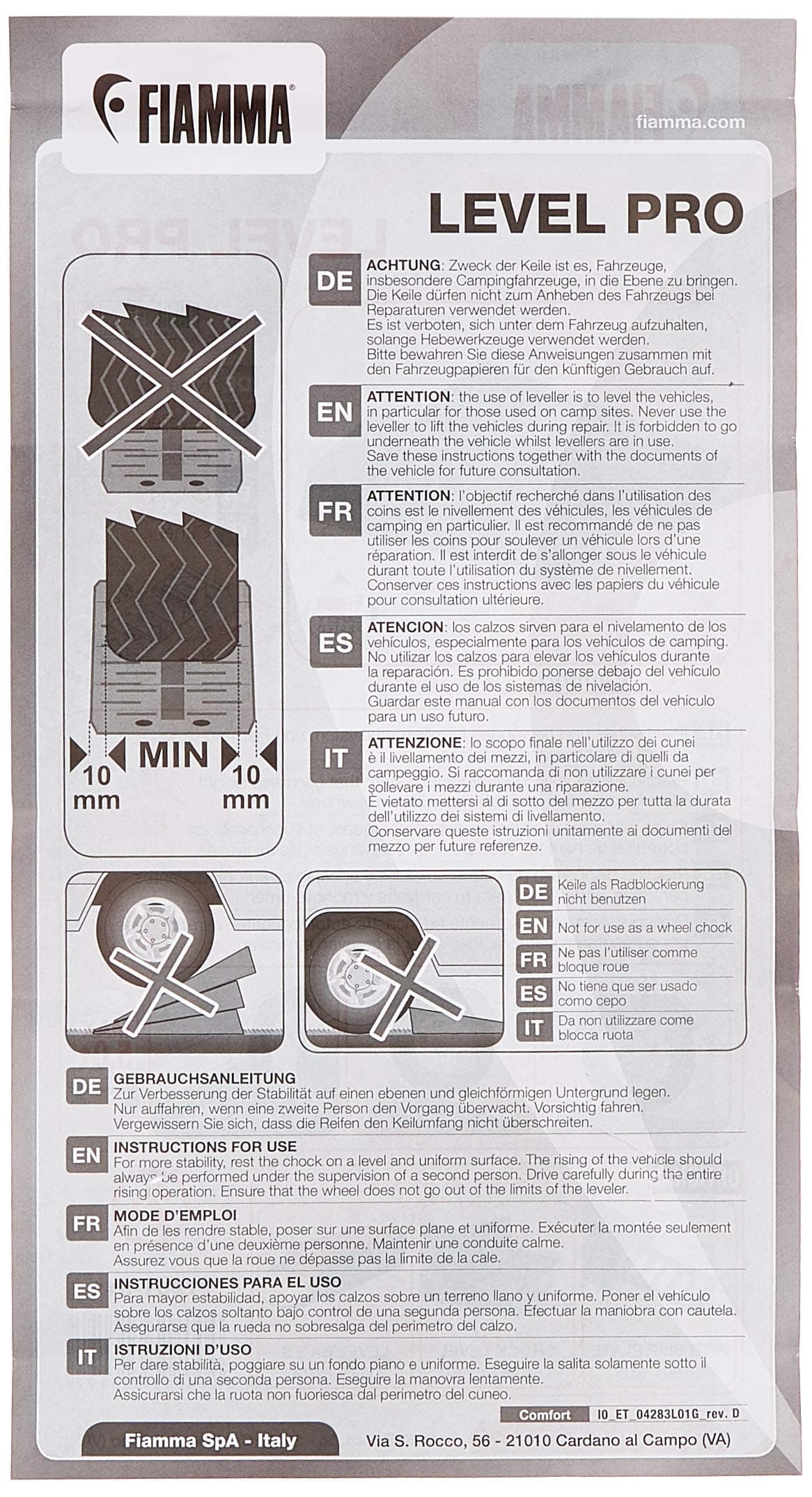 Fiamma Sistema de nivelación 97901-011, Polietileno, Gris, 2 unidades, máximo 5 toneladas — view 4