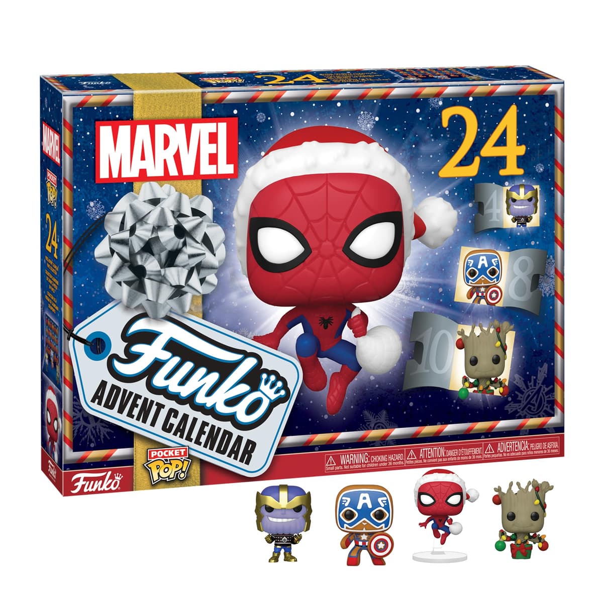 Funko Advent Calendar: Marvel Holiday - Groot - Marvel Comics - Cómics Marvel - 24 Días de Sorpresas - Minifigura de Vinilo Coleccionables - Caja Misteriosa - Idea de Regalo - Holiday Xmas
