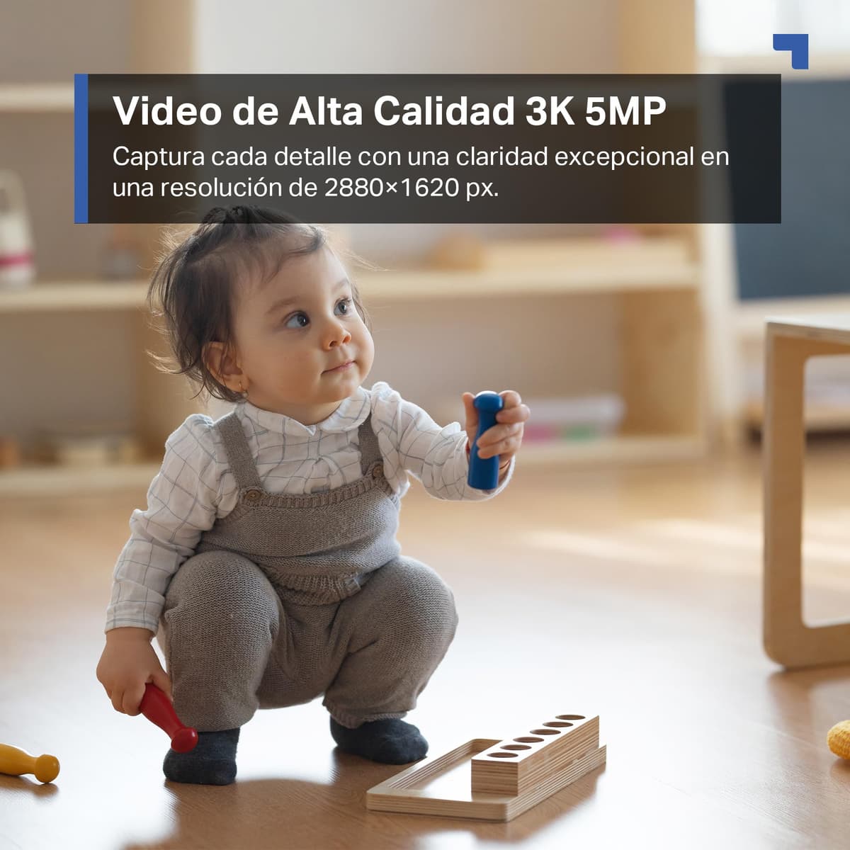 Tapo C230 - IA Cámara Vigilancia 360°, 3K 5MP, Alarma Sonora/Luz, Visión Nocturna, Audio Bidireccional, AI Detección Movimiento, Control Google/Alexa, Tarjeta SD hasta 512G, Fácil configuración — view 3